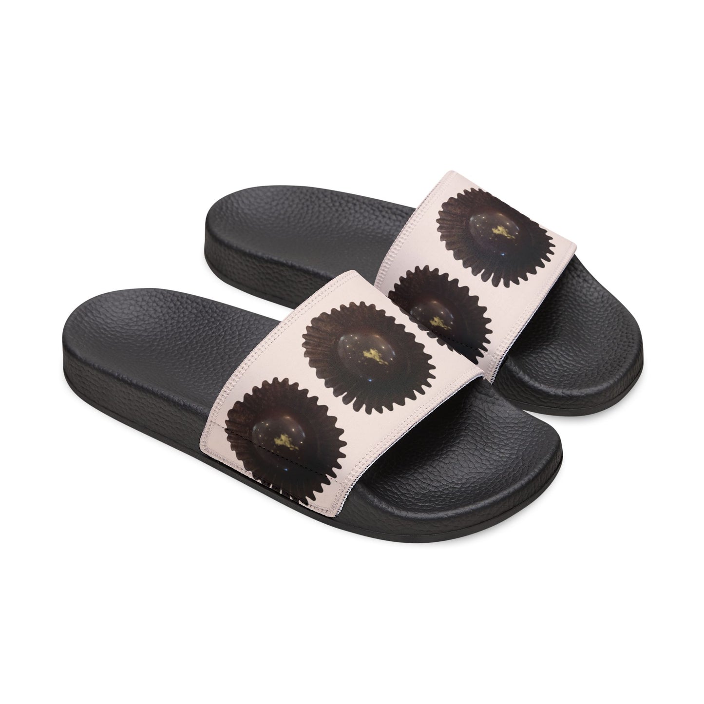 Chocolate Truffle Slide Sandals — sand