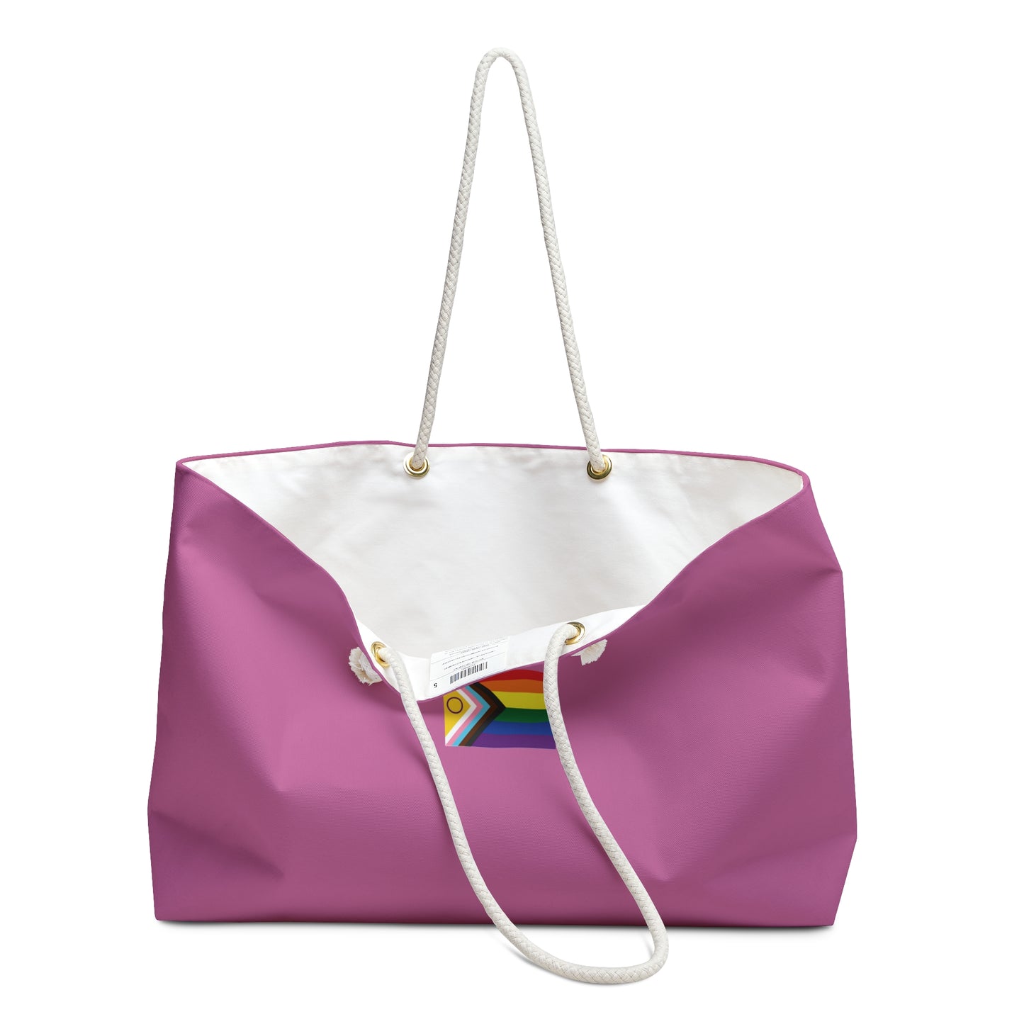 Progress Pride Weekender Bag — pink