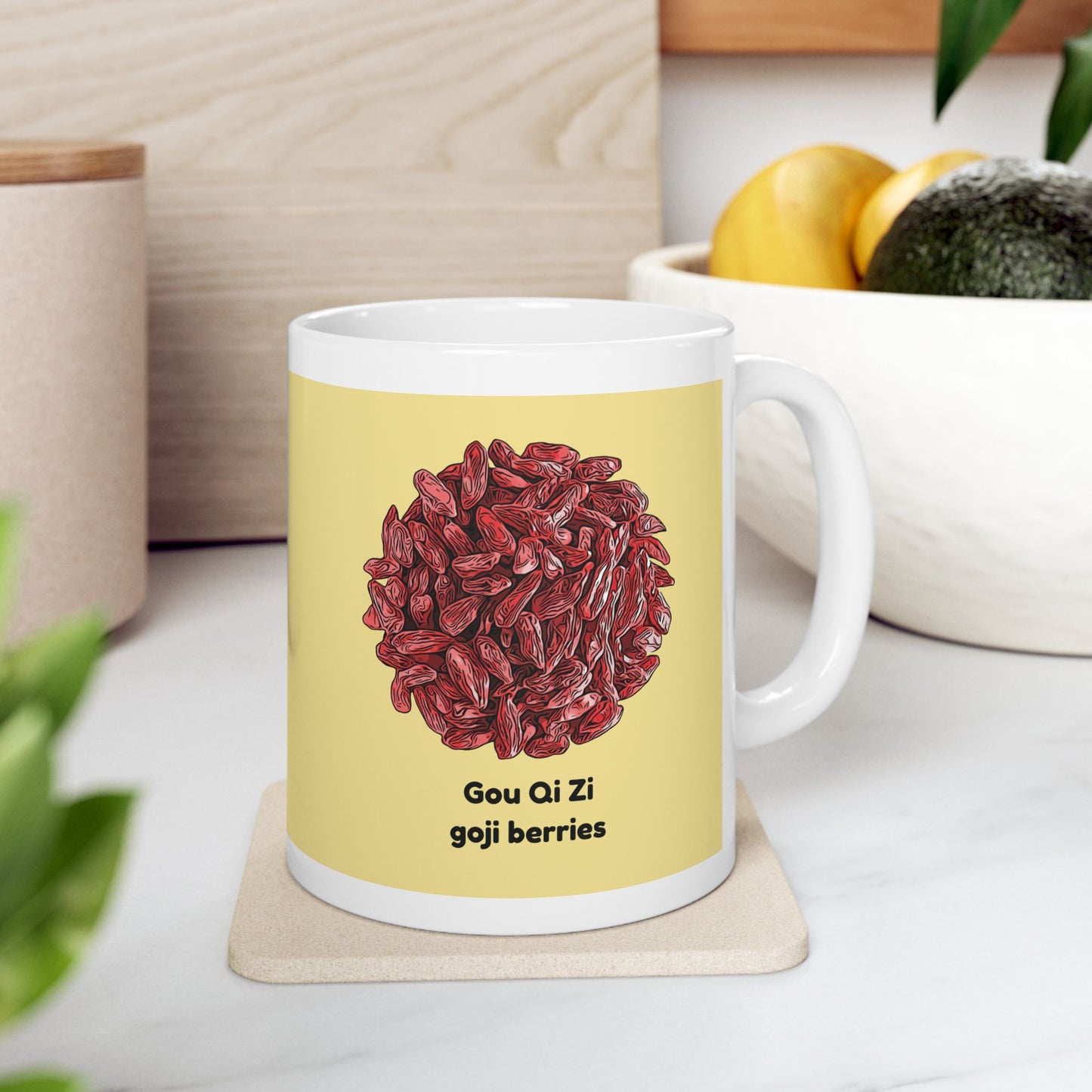 Gou Qi Zi (yellow) — TCM Herbal Mug