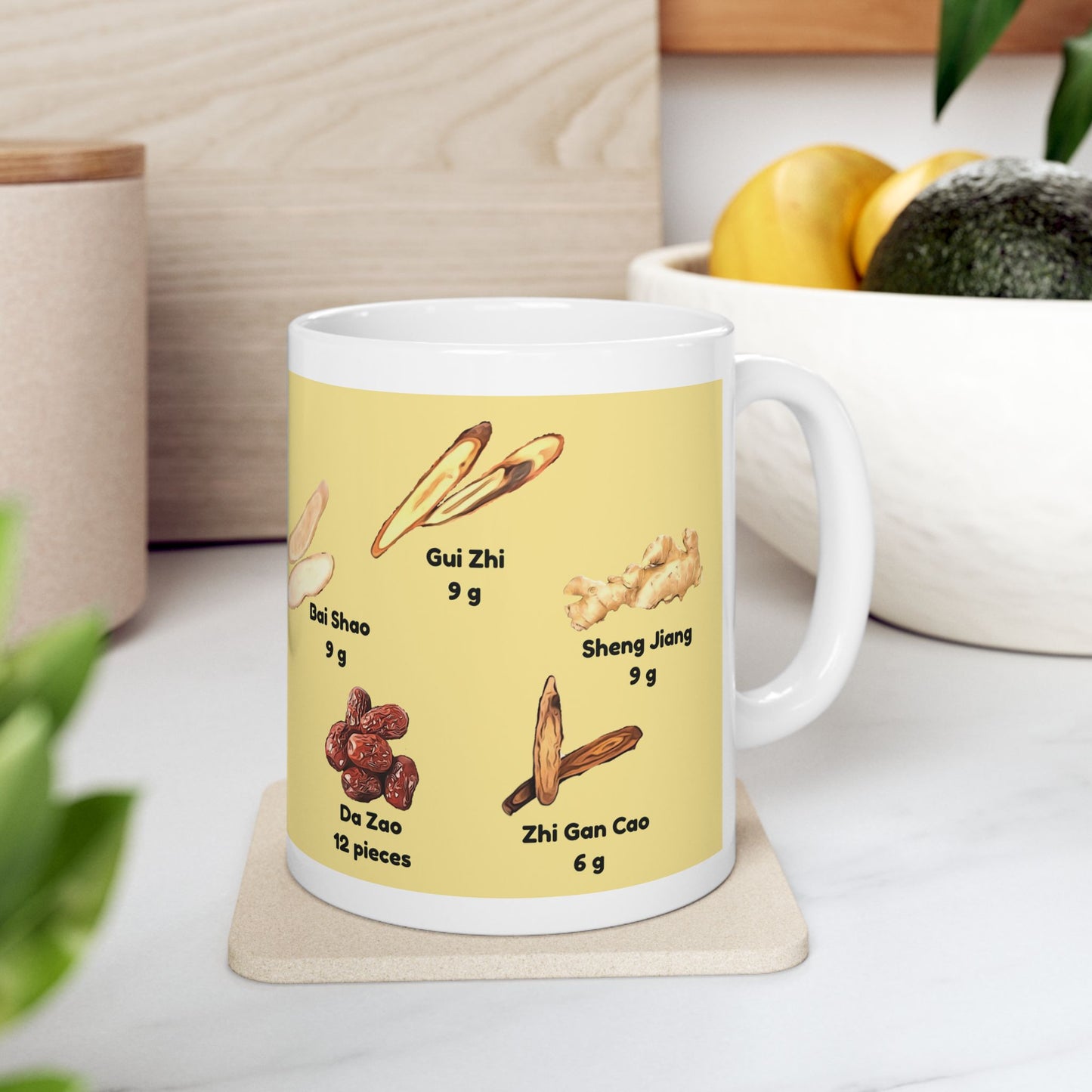 Gui Zhi Tang (yellow)—TCM Herbal Mug