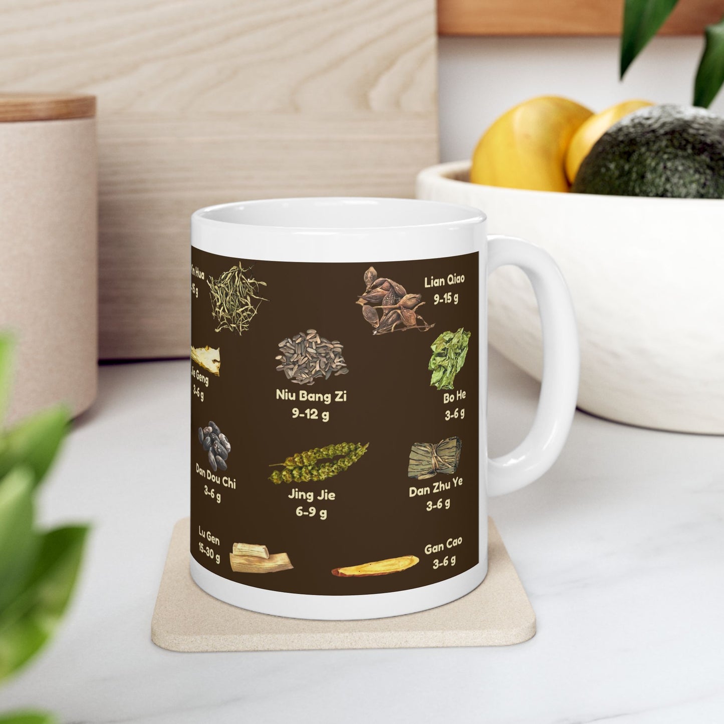 Yin Qiao San (brown)— TCM Herbal Mug
