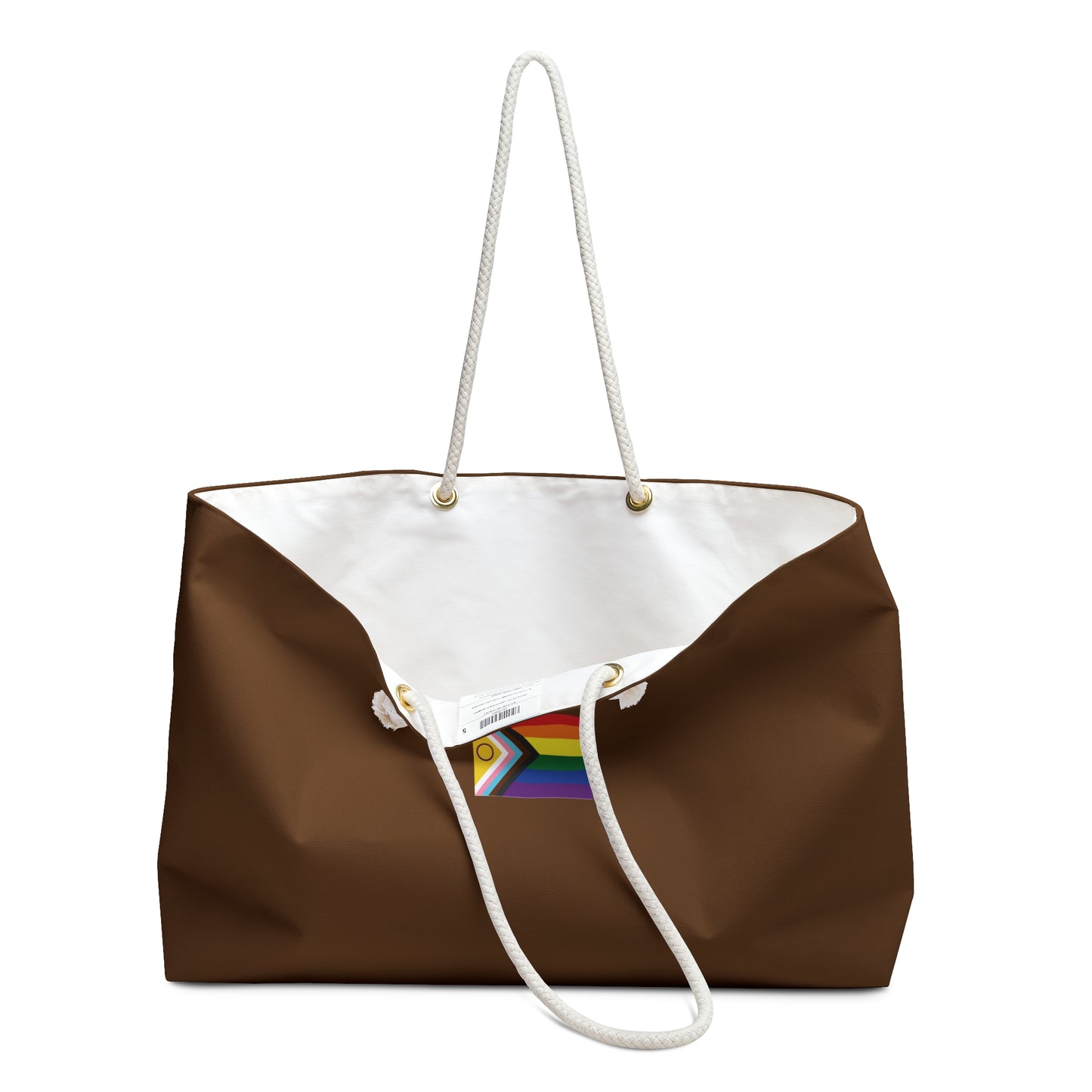 Progress Pride Weekender Bag — brown