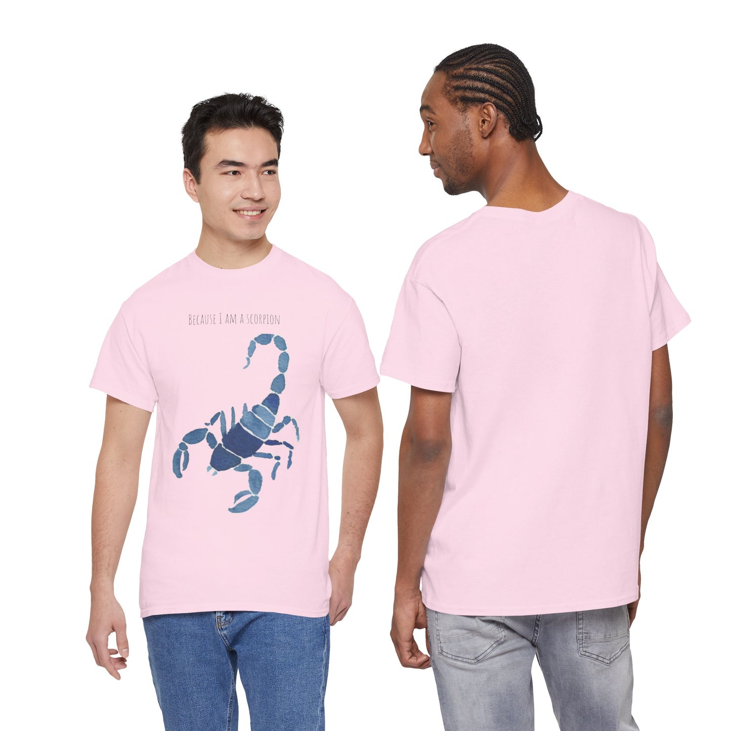 Scorpion Graphic Unisex Heavy Cotton Tee - "Because I Am A Scorpion"