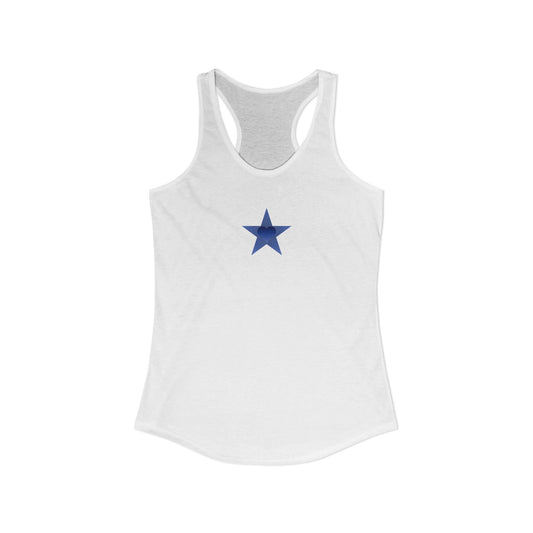 Star Heart Blue—Women's Racerback Tank