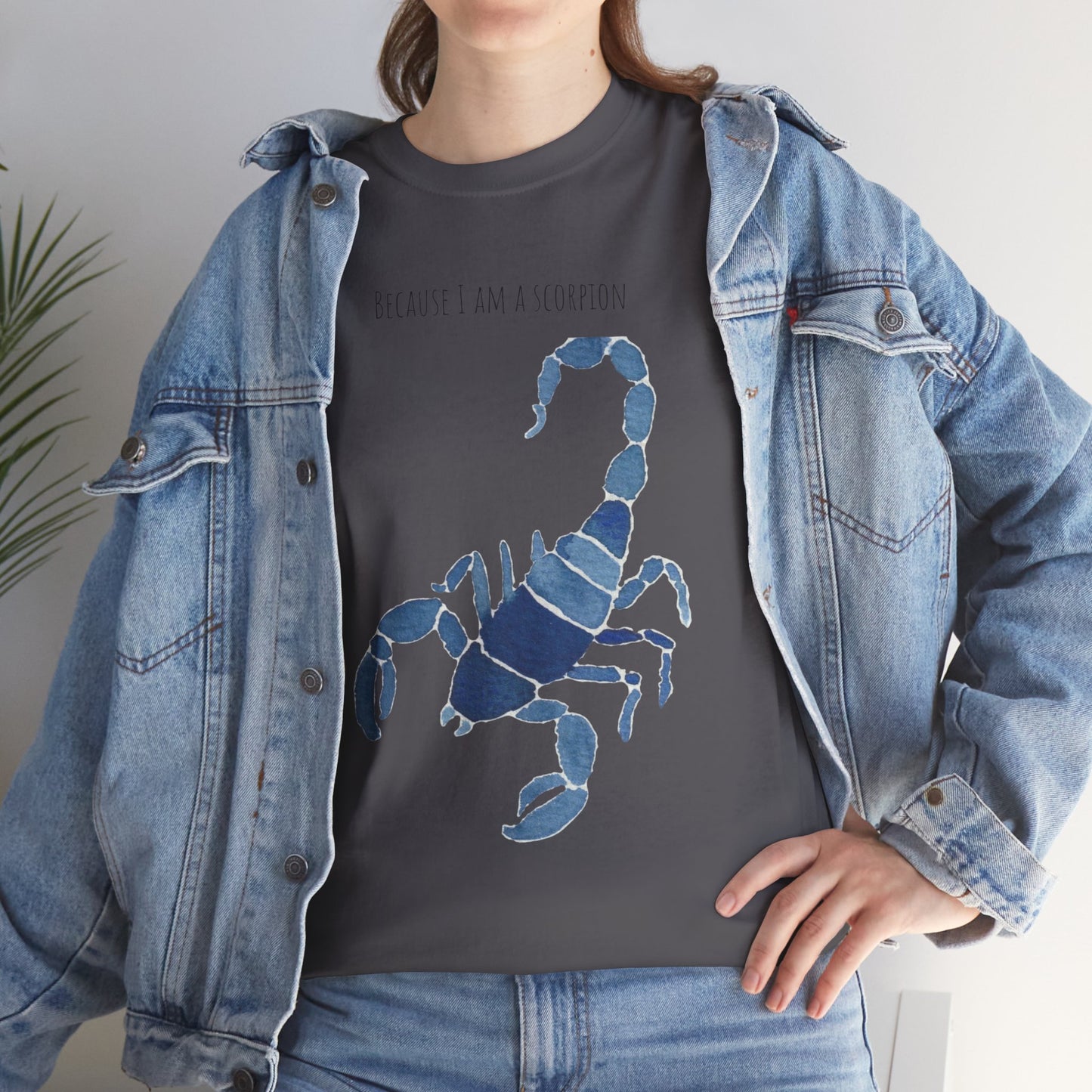 Scorpion Graphic Unisex Heavy Cotton Tee - "Because I Am A Scorpion"