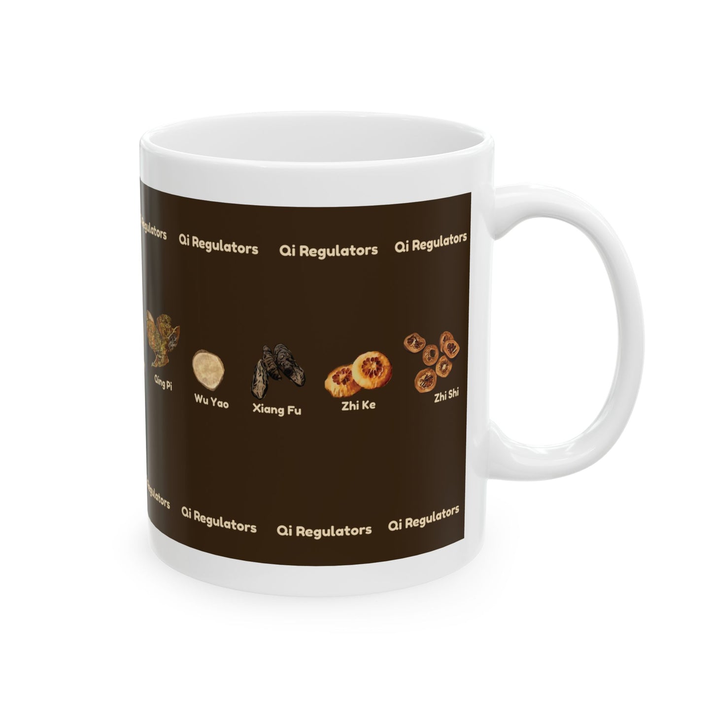 Qi Regulators (brown)—TCM Herbal Mug