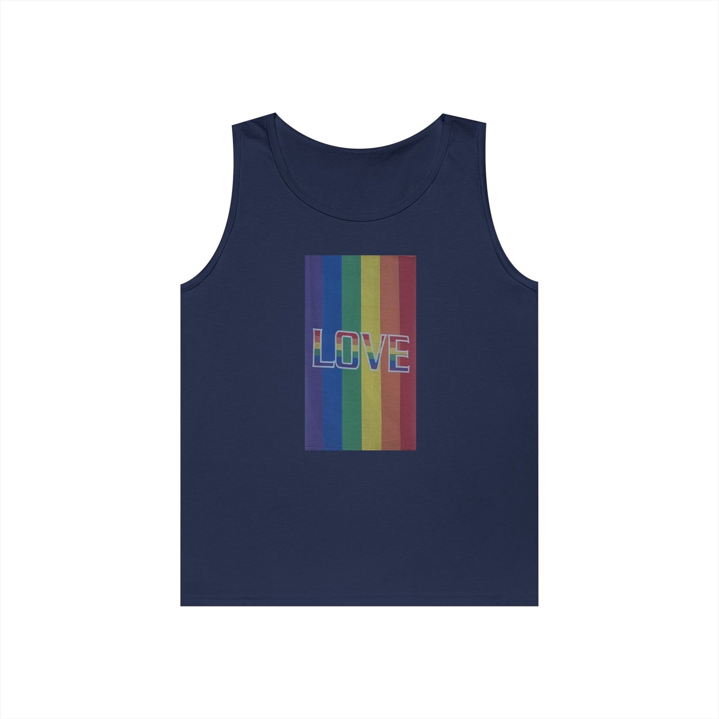 Rainbow LOVE Tank Top—Unisex