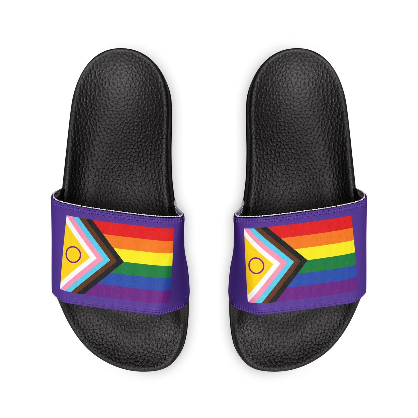 Pride Flag Slide Sandals — Women’s purple