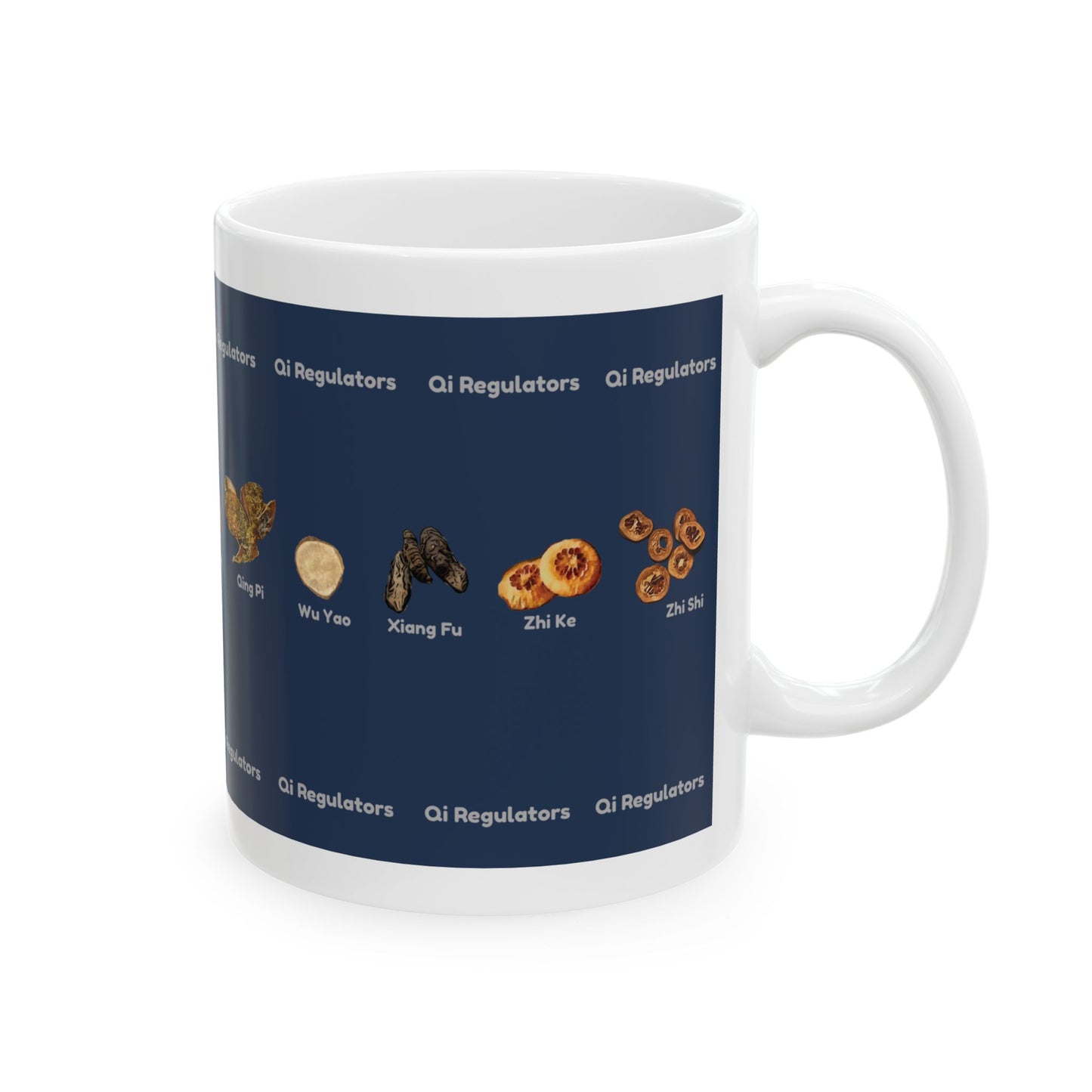 Qi Regulators (blue)—TCM Herbal Mug