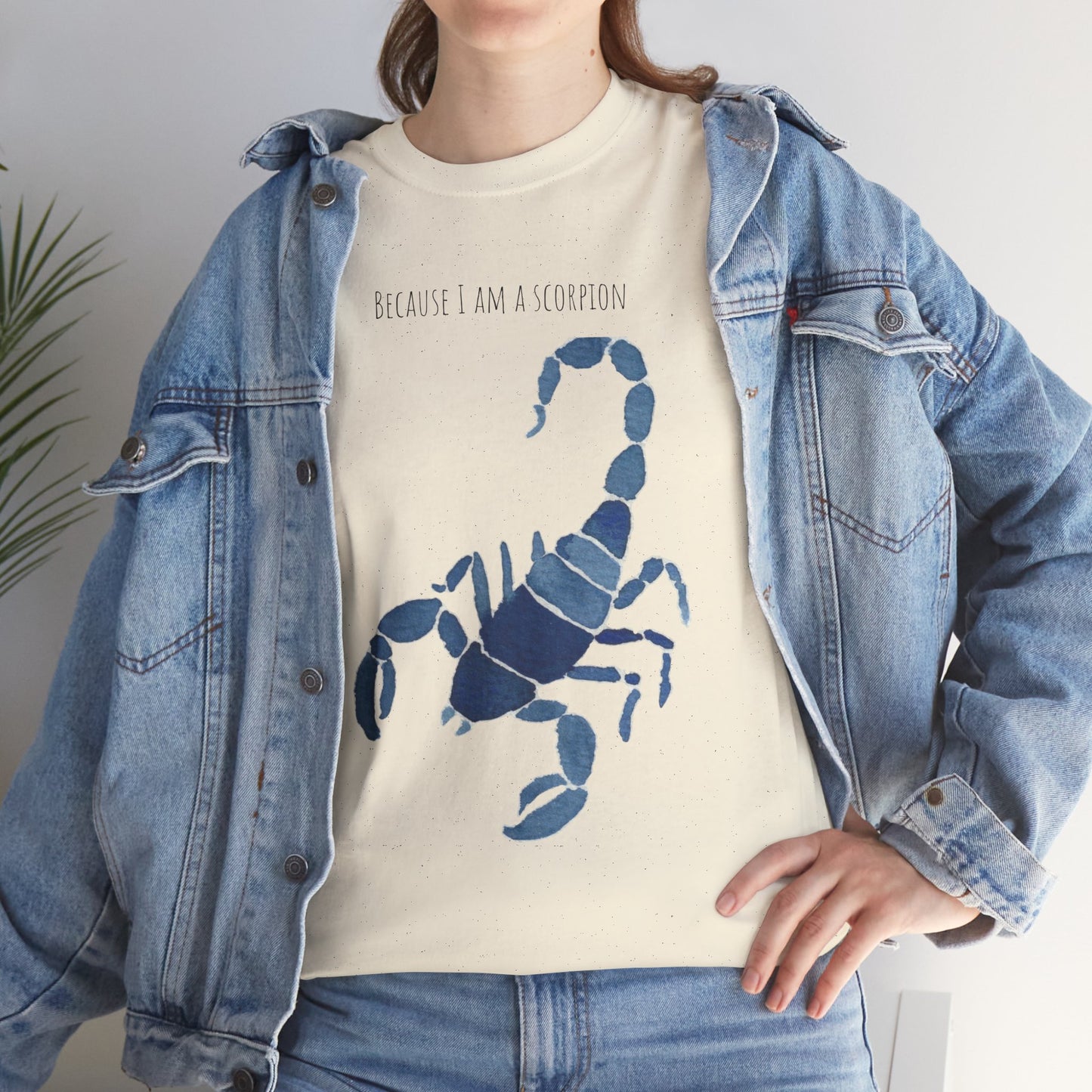 Scorpion Graphic Unisex Heavy Cotton Tee - "Because I Am A Scorpion"