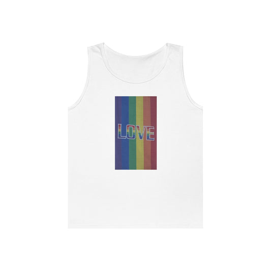 Rainbow LOVE Tank Top—Unisex
