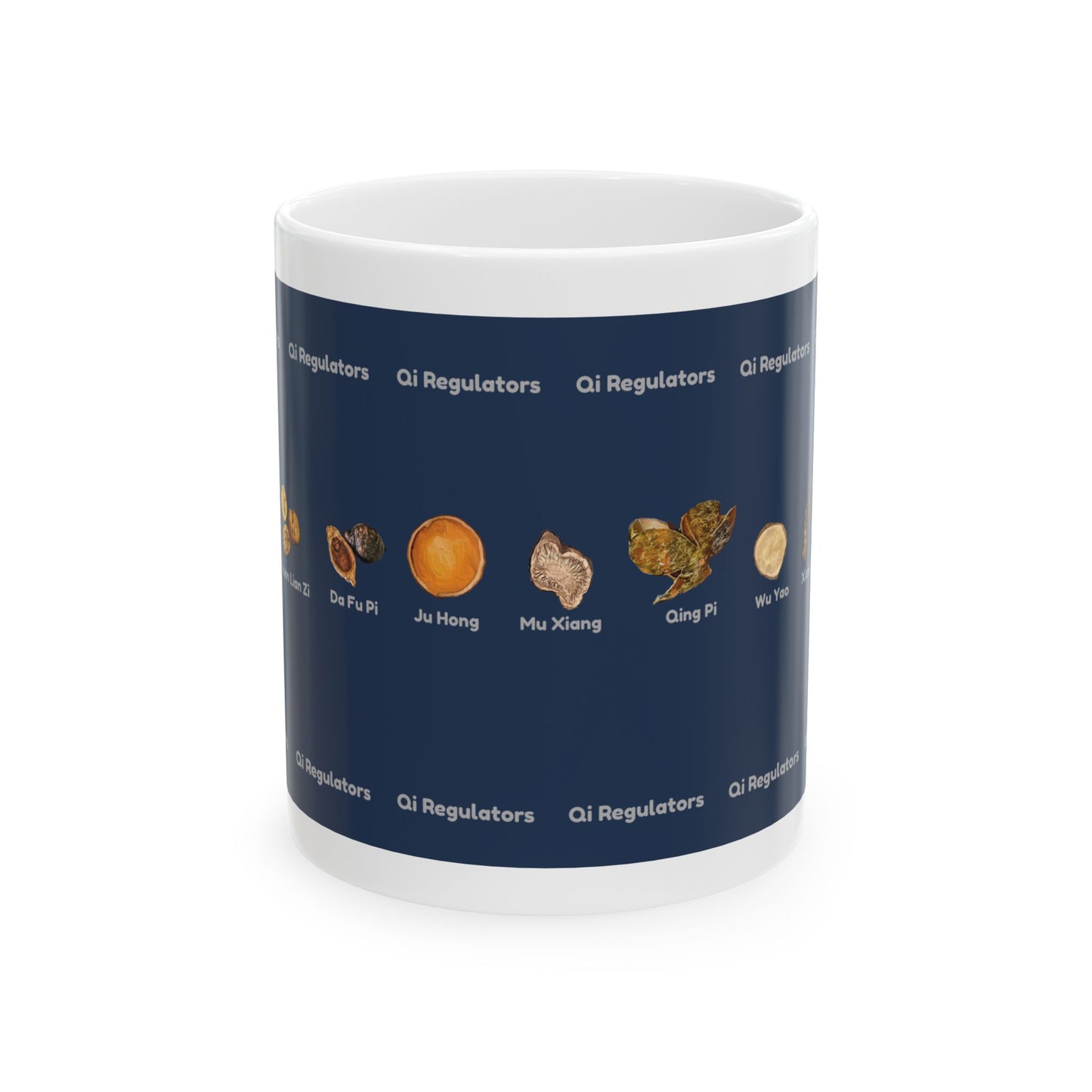 Qi Regulators (blue)—TCM Herbal Mug