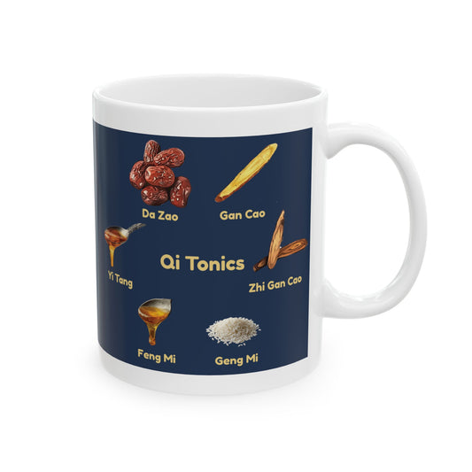 Qi Tonics (blue circle)—TCM Herbal Mug