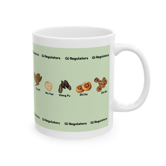 Qi Regulators (green)—TCM Herbal Mug