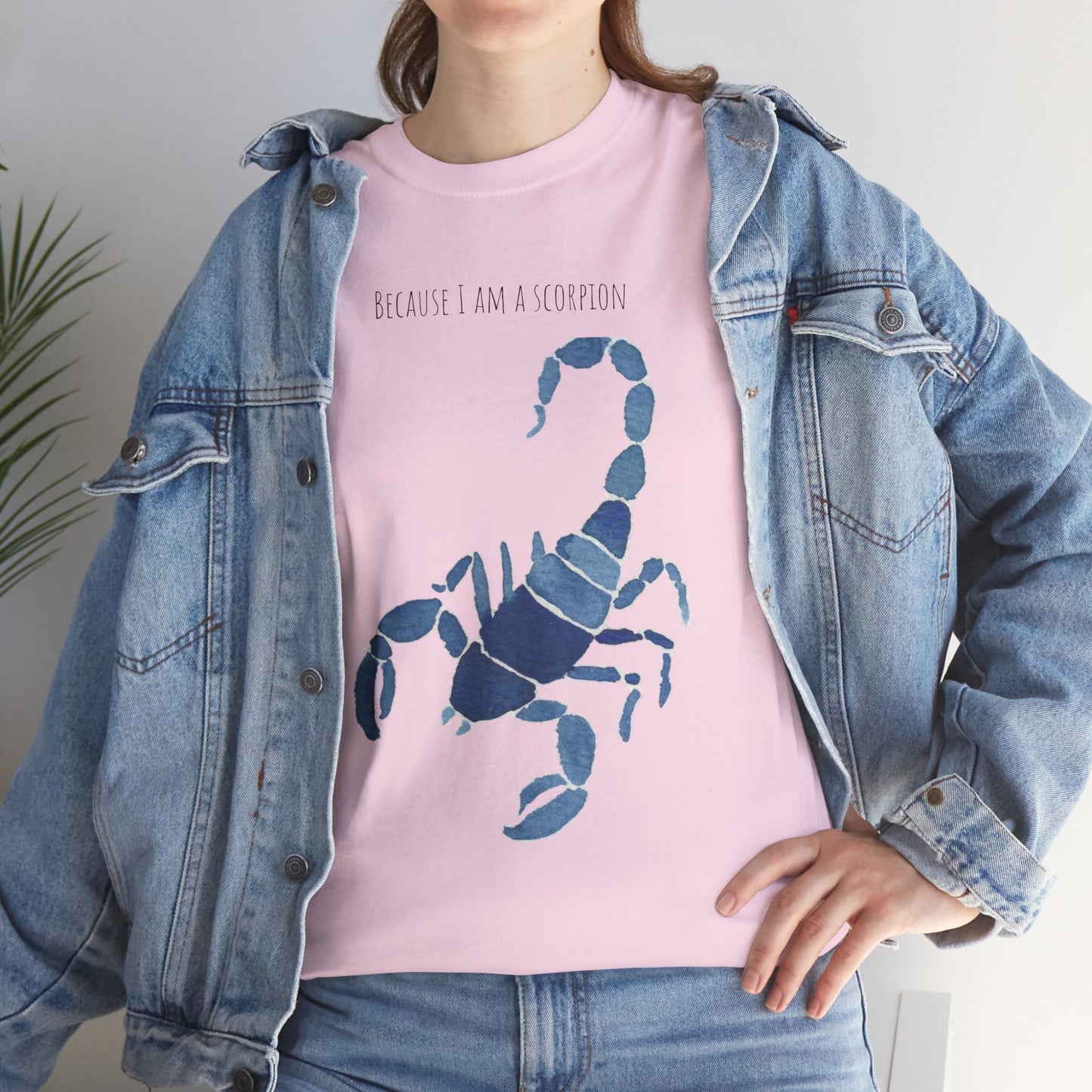 Scorpion Graphic Unisex Heavy Cotton Tee - "Because I Am A Scorpion"