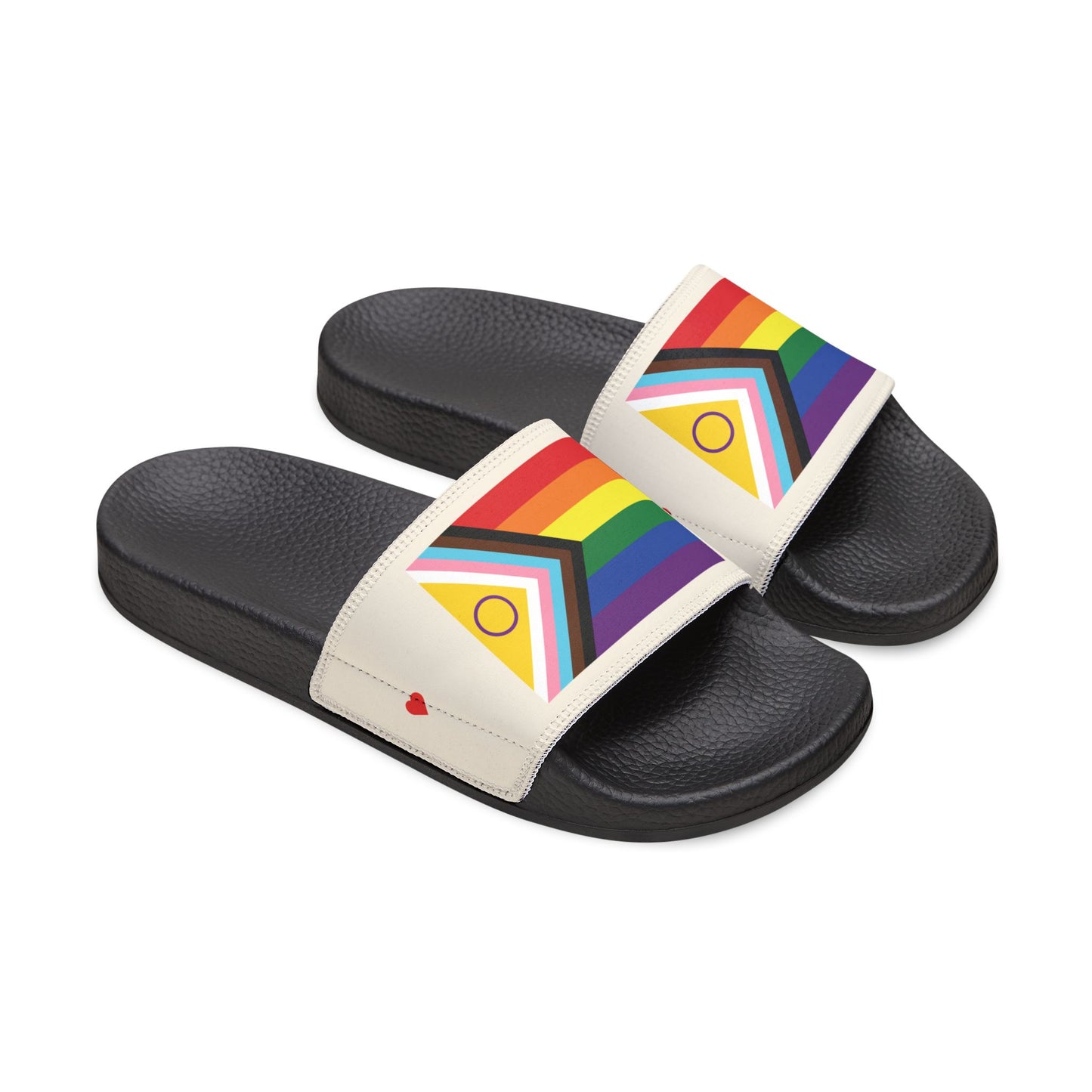 Pride Flag Slide Sandals — Men's sand