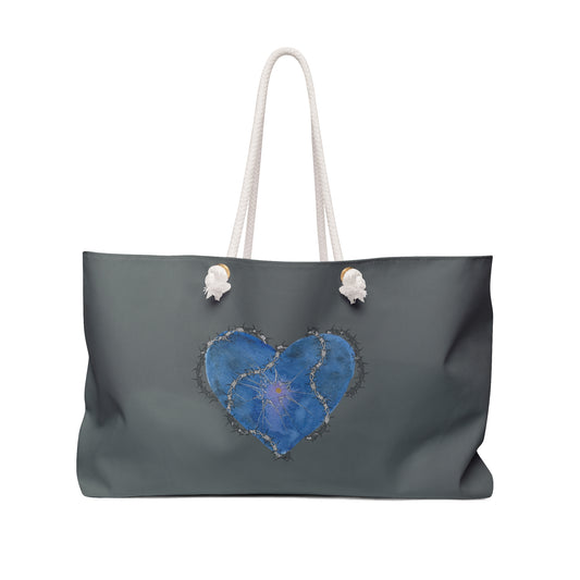 Street Heart weekender bag—dark gray