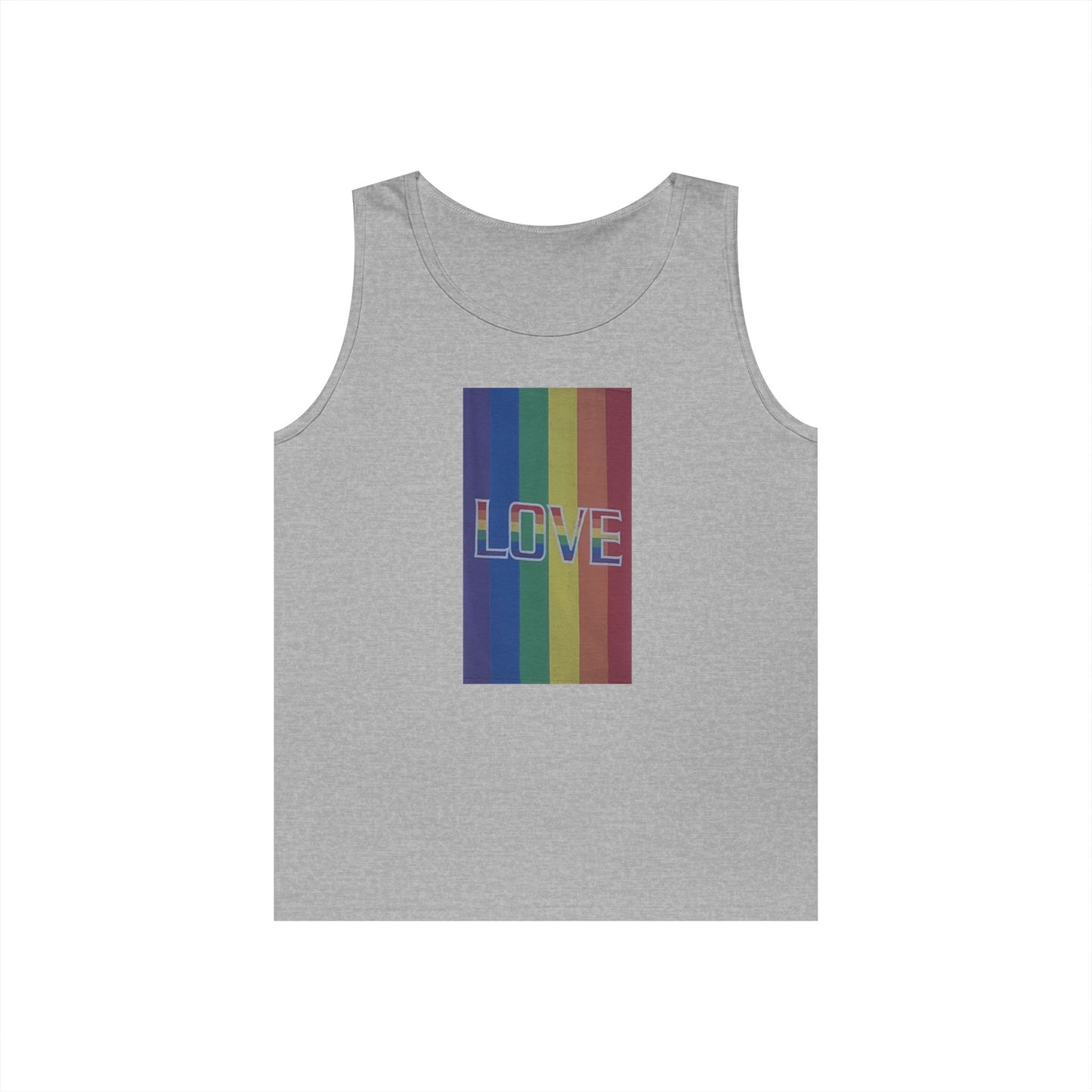 Rainbow LOVE Tank Top—Unisex