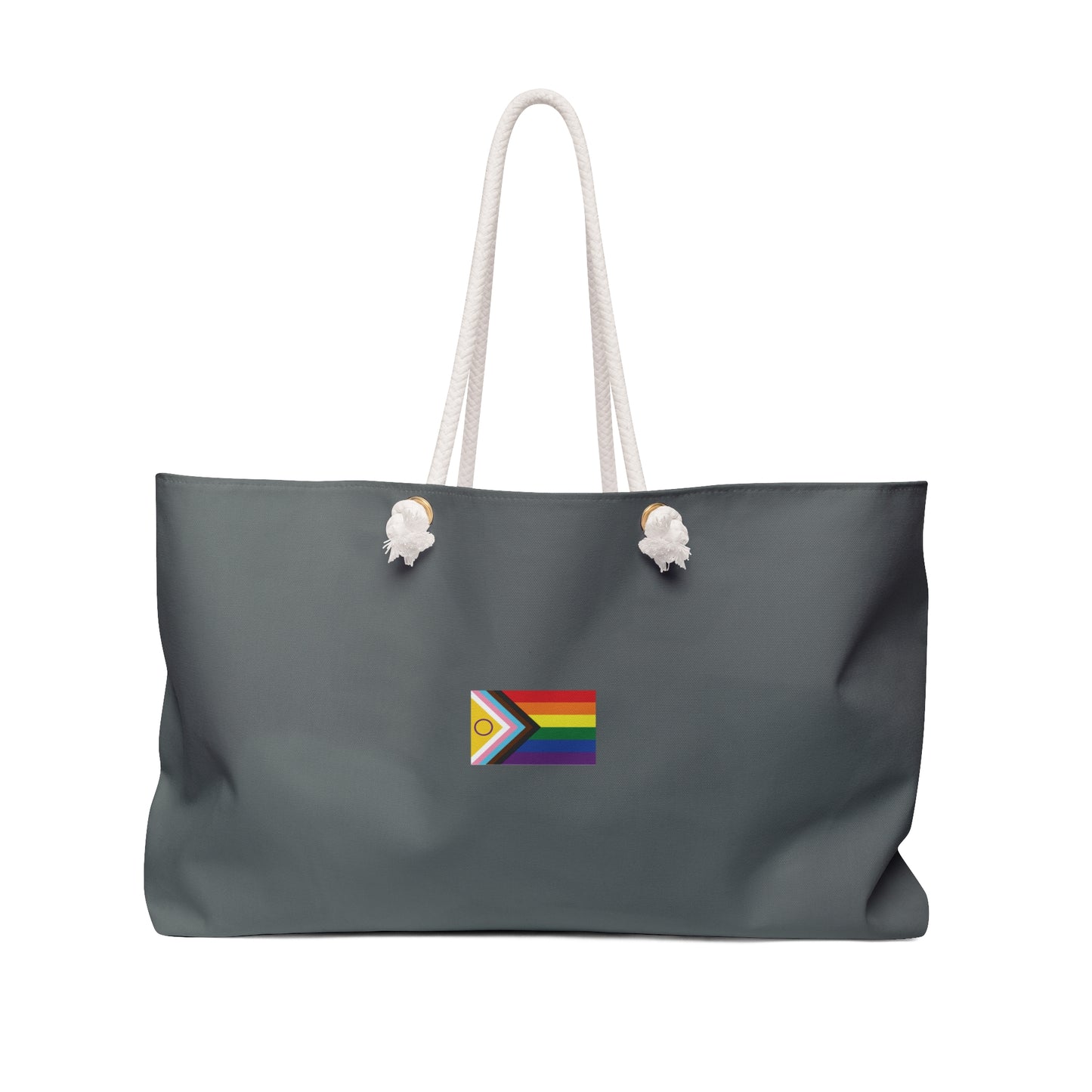 Progress Pride Weekender Bag — gray