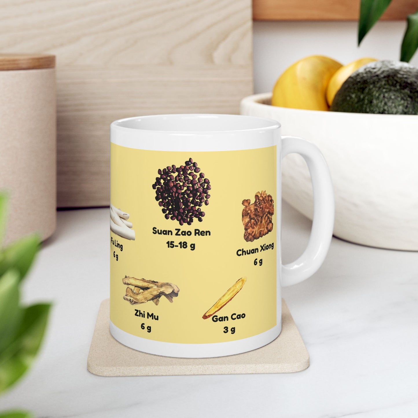 Suan Zao Ren Tang (yellow) — TCM Herbal Mug