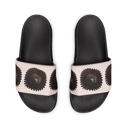 Chocolate Truffle Slide Sandals — sand