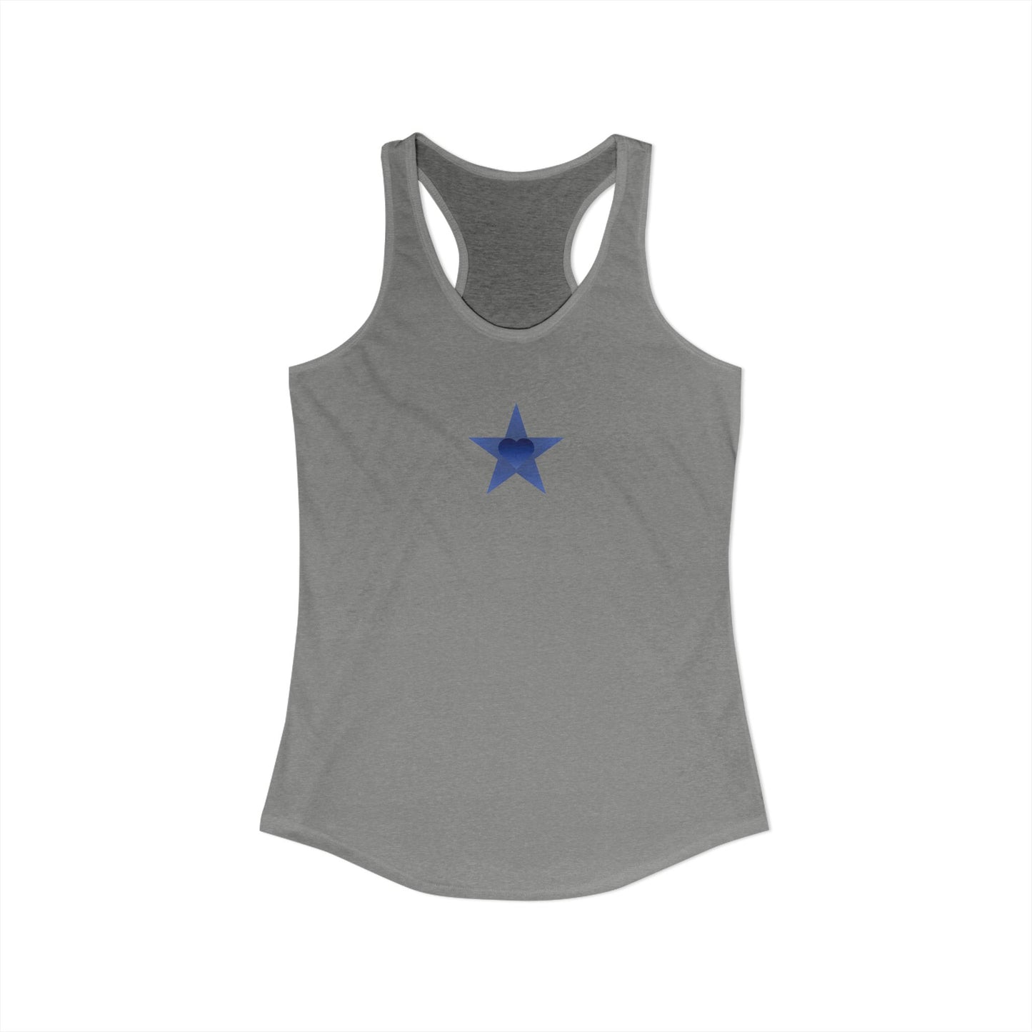 Star Heart Blue—Women's Racerback Tank