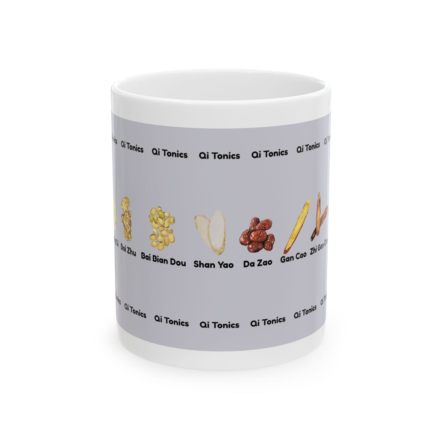 Qi Tonics (gray)—TCM Herbal Mug