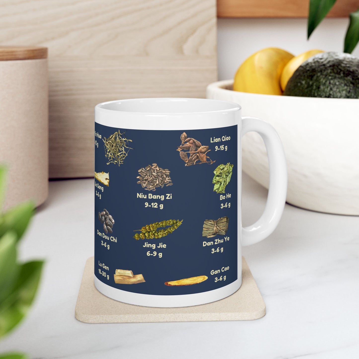 Yin Qiao San (blue)— TCM Herbal Mug
