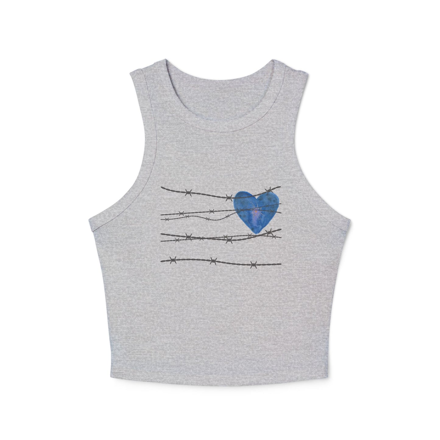 Street Heart (2) Racer Tank Top
