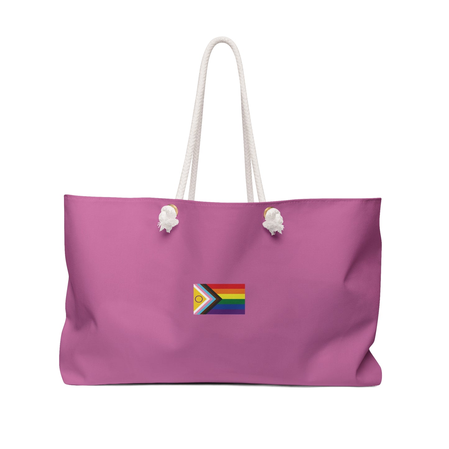 Progress Pride Weekender Bag — pink