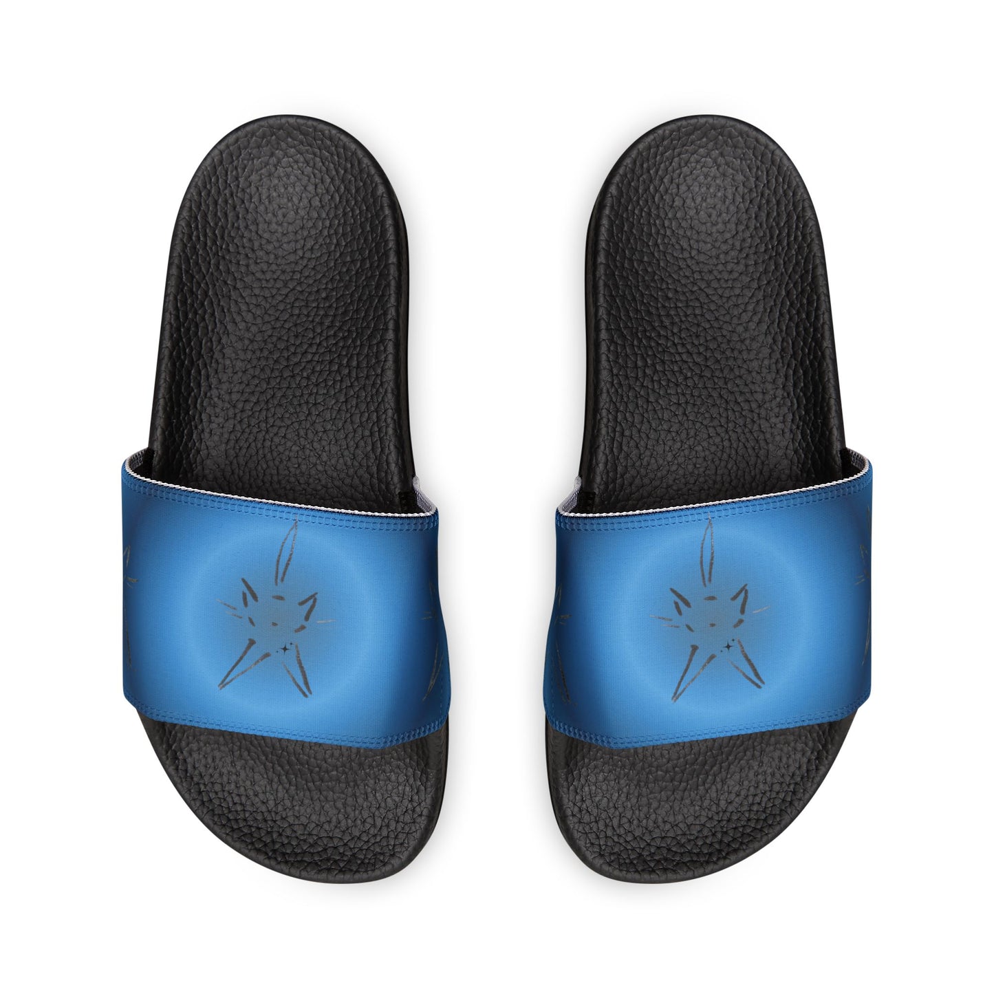 Tomu Cat Slide Sandals — Blue