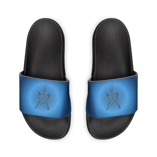 Tomu Cat Slide Sandals — Blue