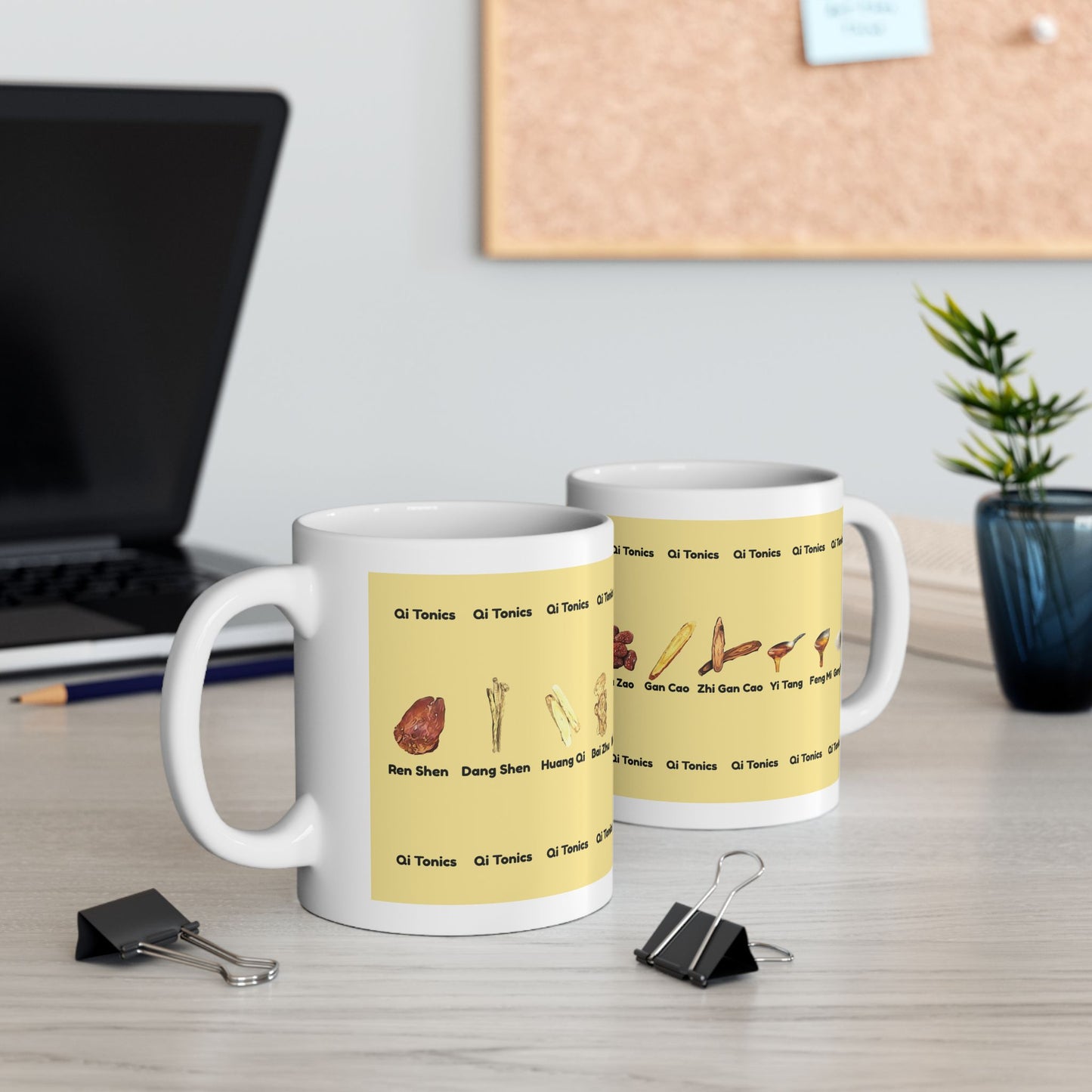 Qi Tonics (yellow)—TCM Herbal Mug