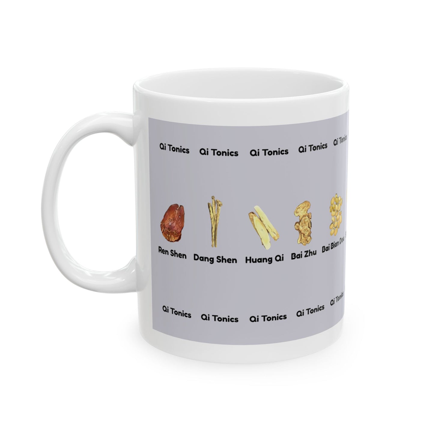 Qi Tonics (gray)—TCM Herbal Mug