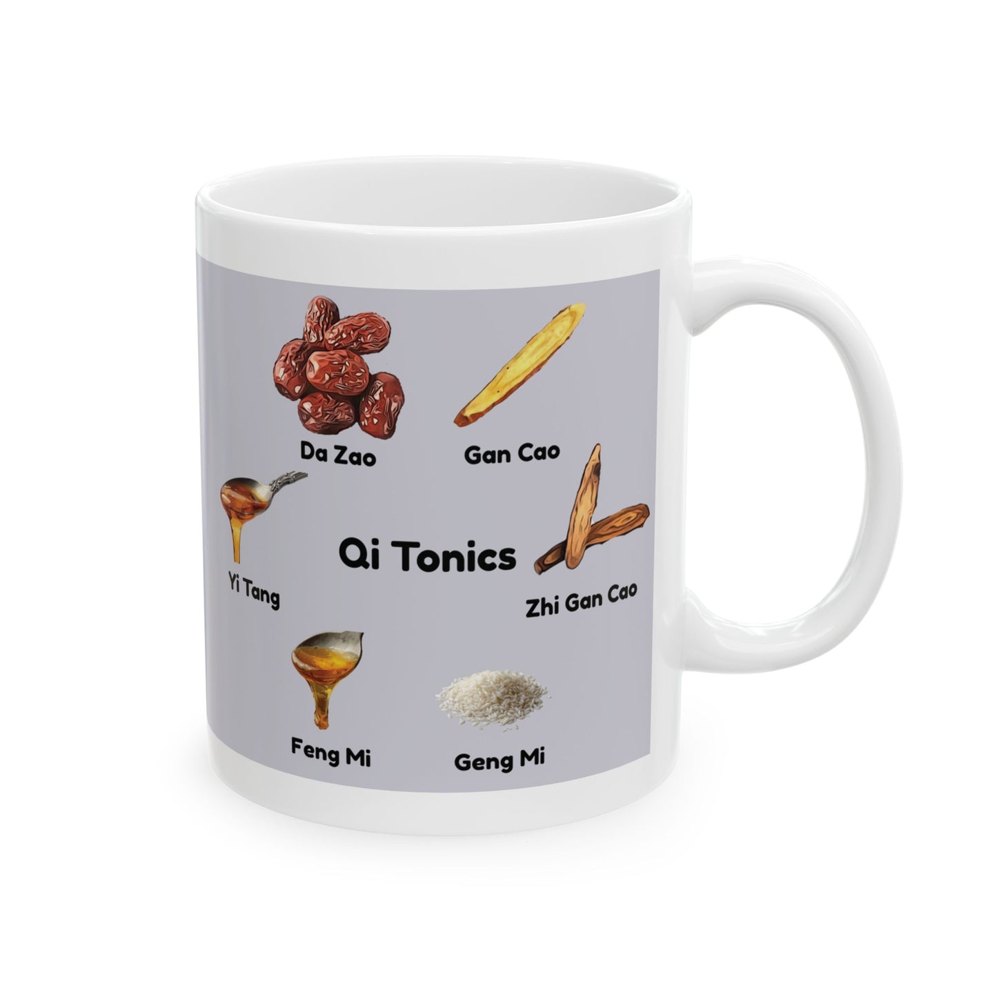 Qi Tonics (gray circle)—TCM Herbal Mug