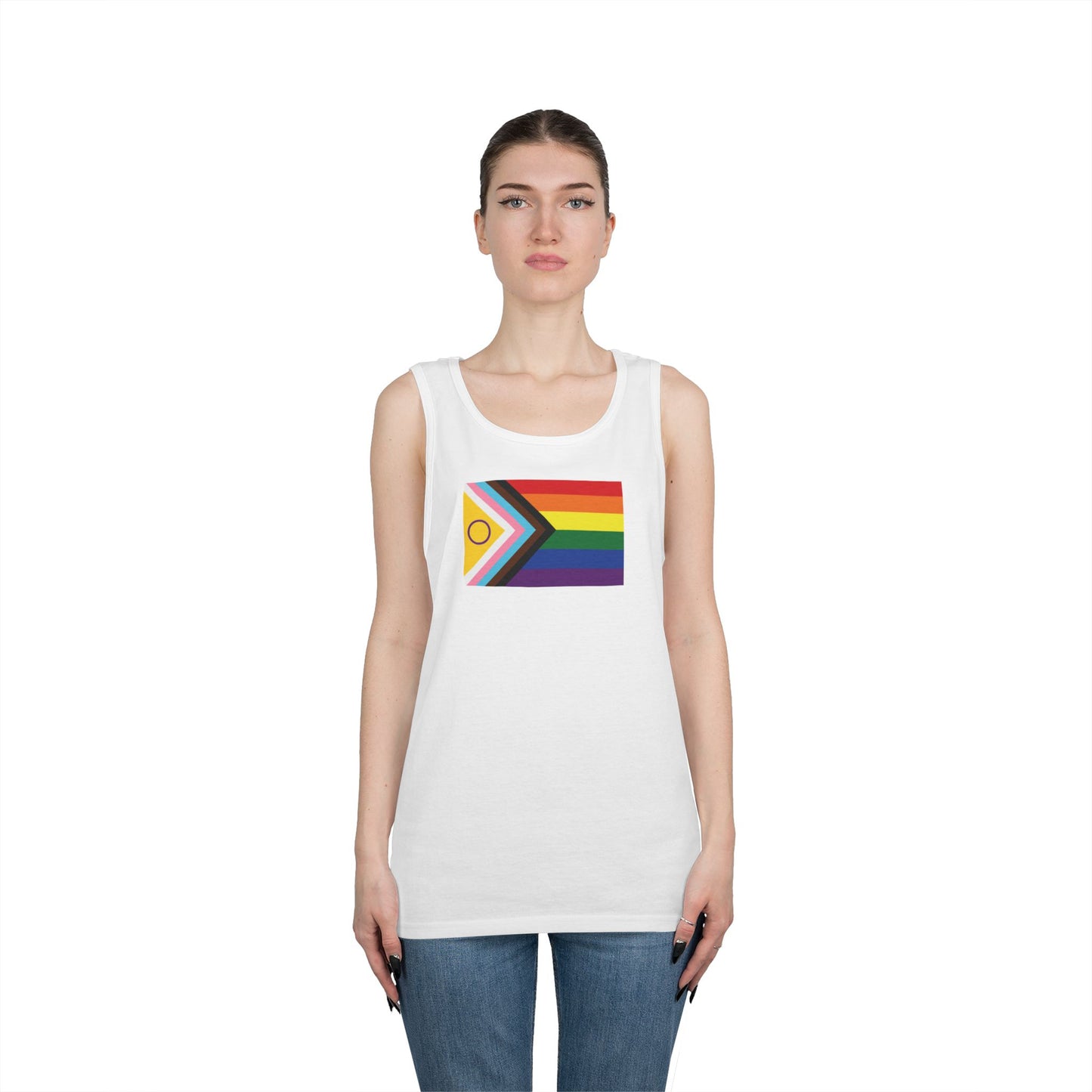 Progress Pride Flag Tank Top — Unisex