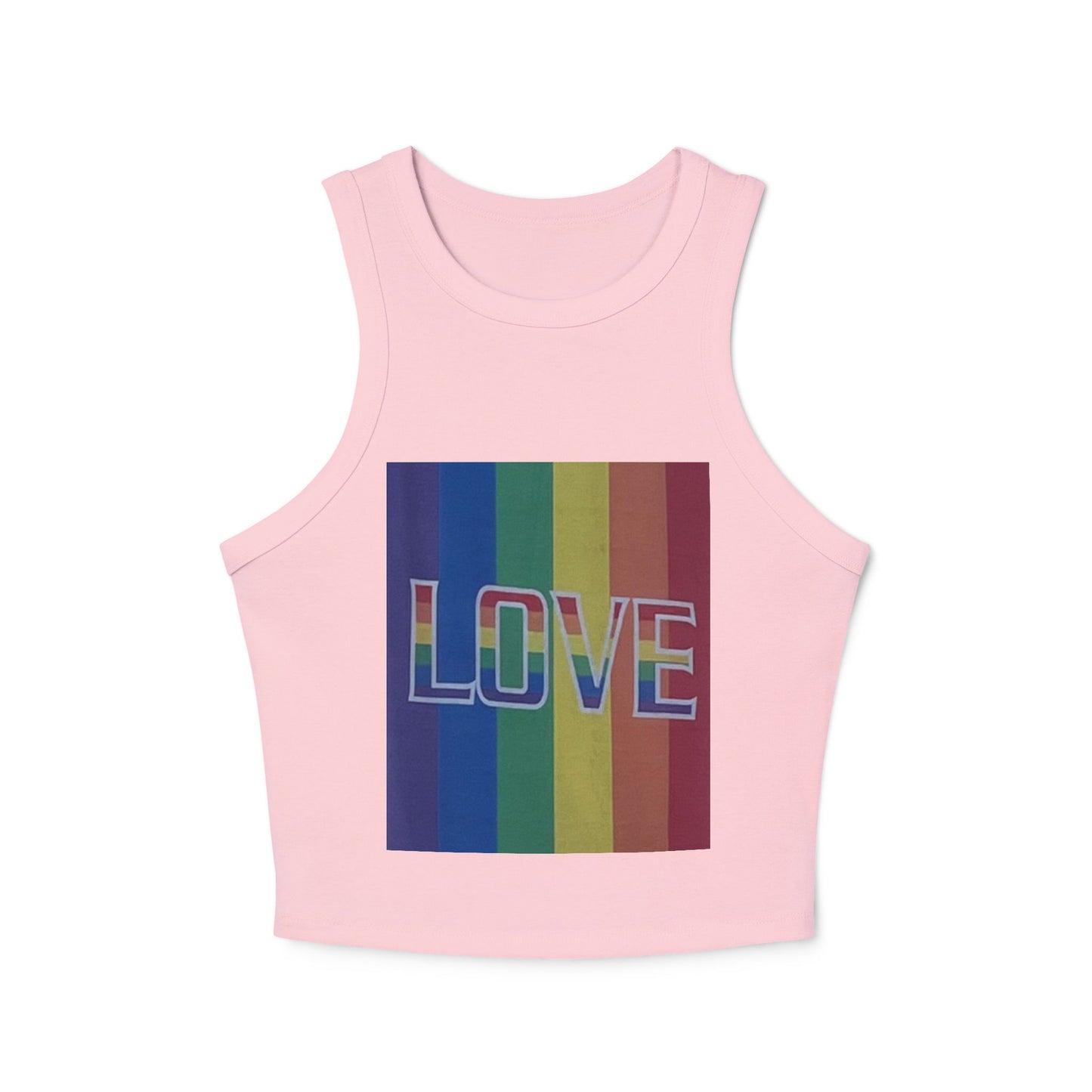 Love Rainbow Racer Tank Top