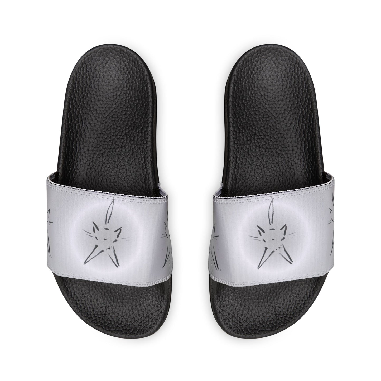 Tomu Cat Slide Sandals — silver
