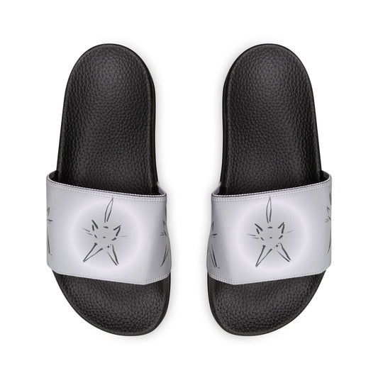 Tomu Cat Slide Sandals — silver