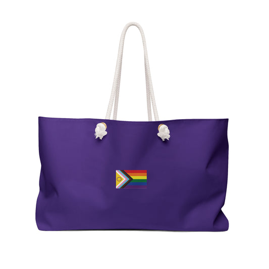 Progress Pride Weekender Bag — purple