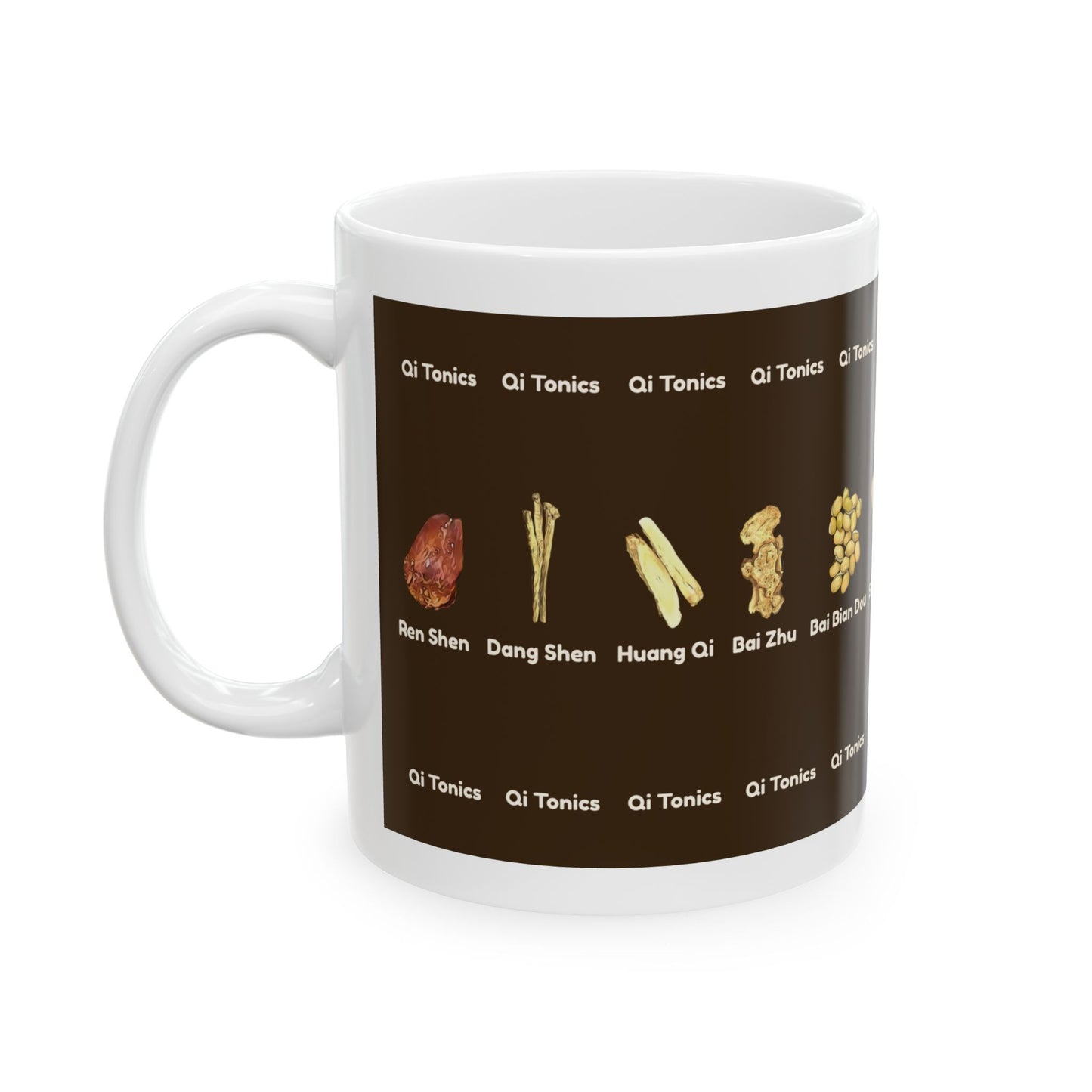 Qi Tonics (brown)—TCM Herbal Mug