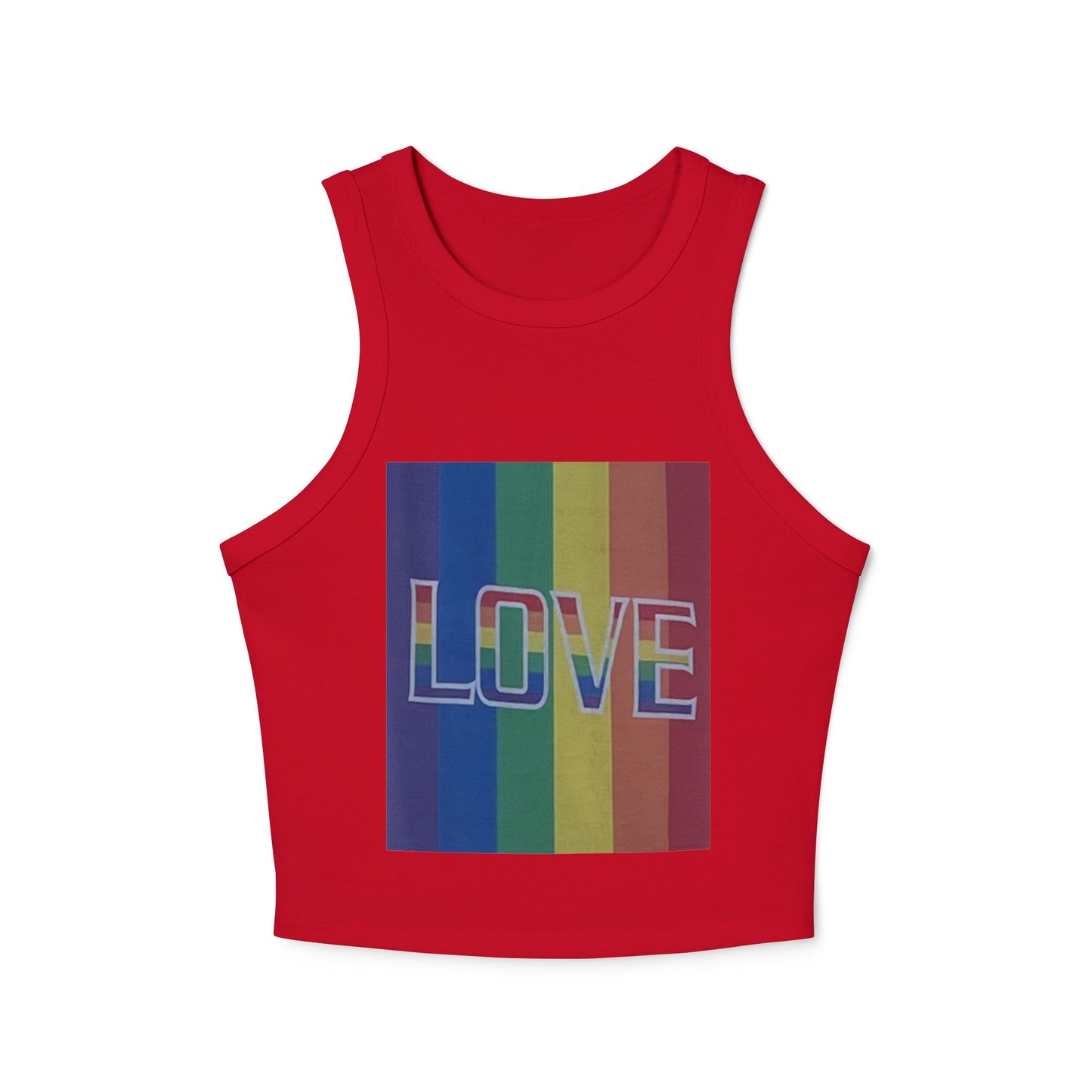 Love Rainbow Racer Tank Top