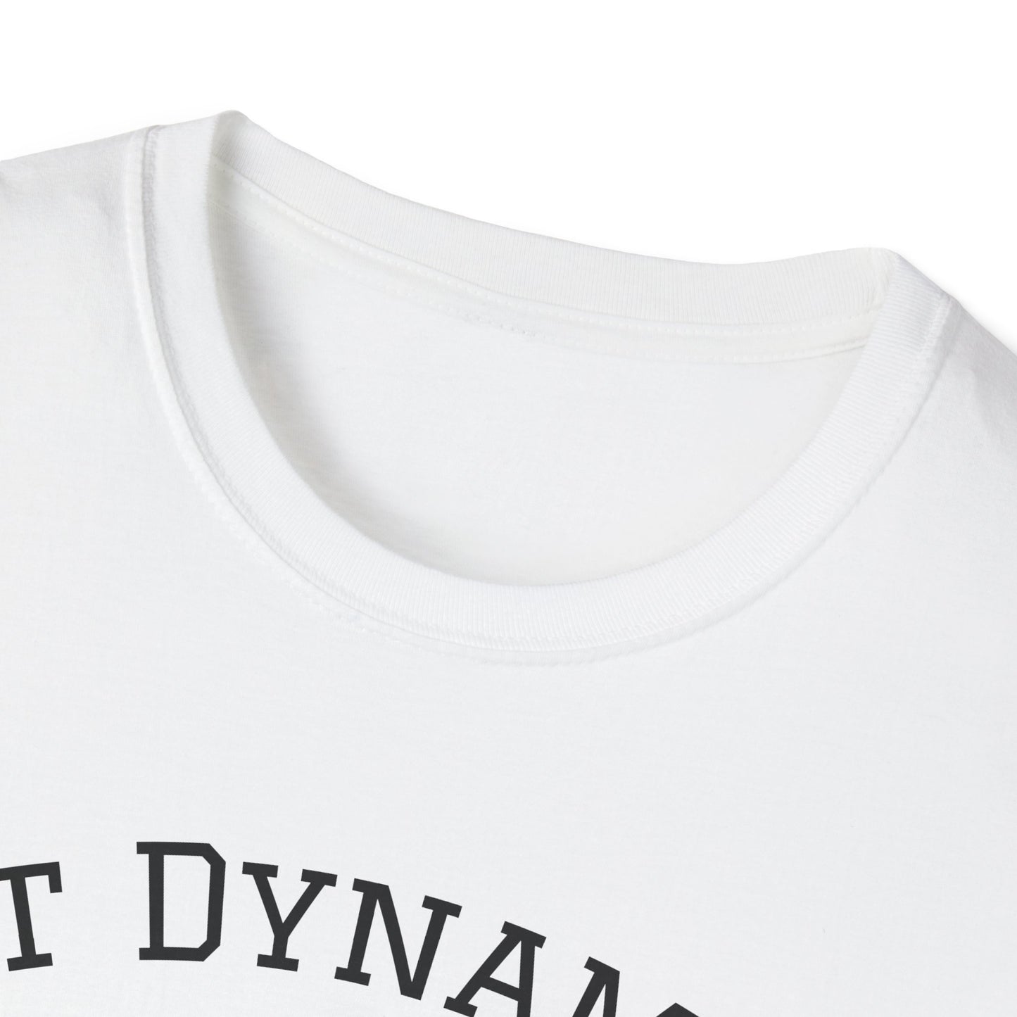 Cat Dynamite graphic tee — pink circle