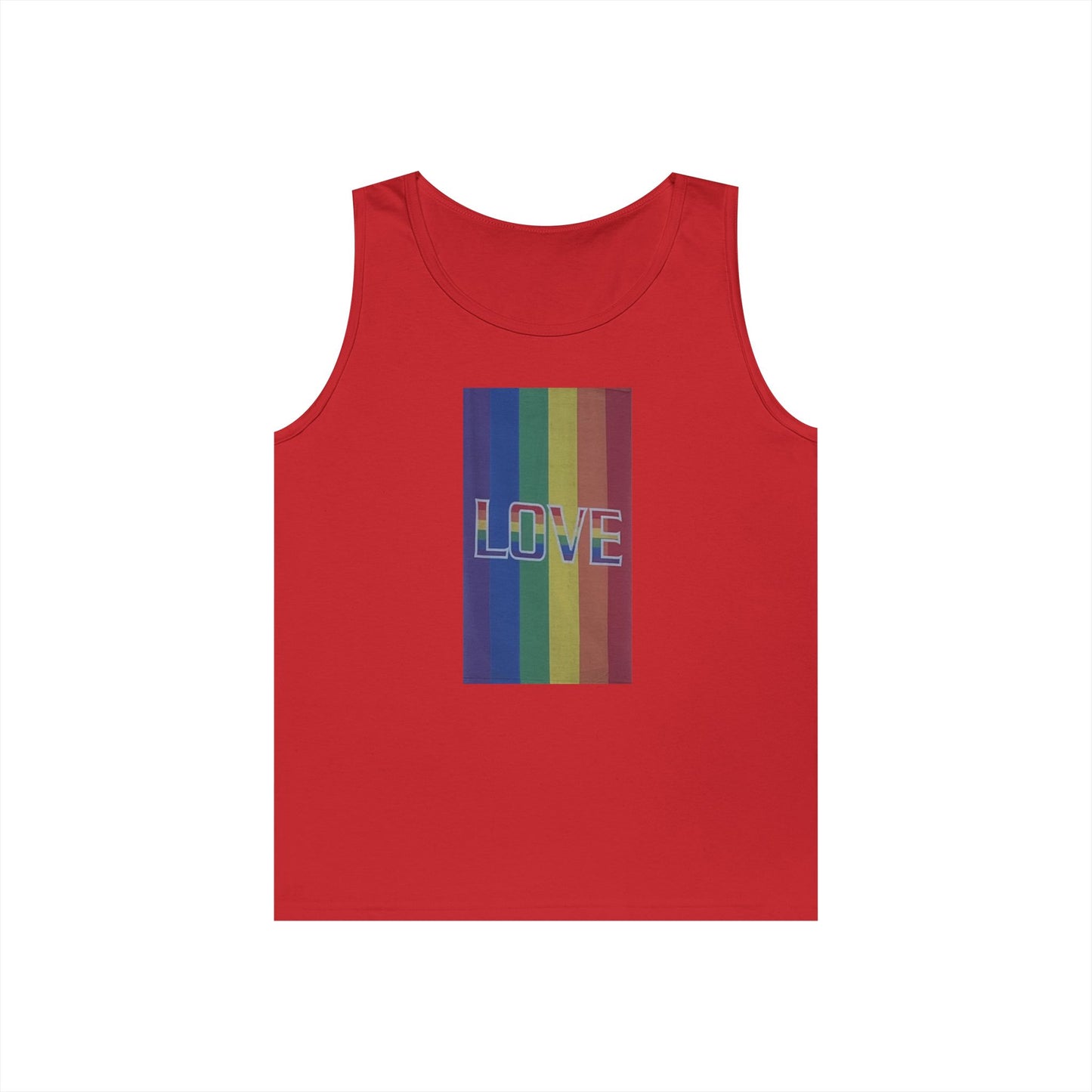 Rainbow LOVE Tank Top—Unisex
