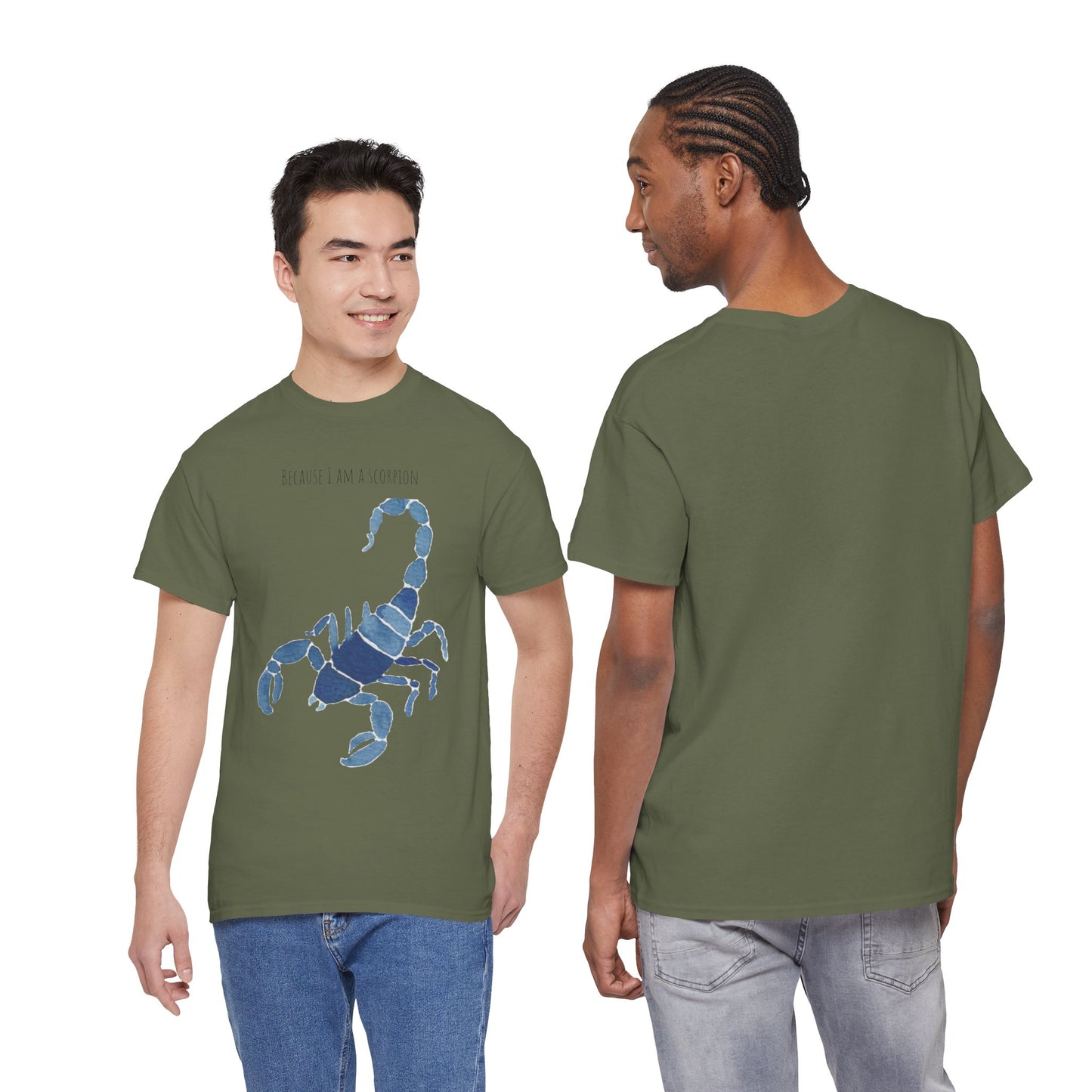Scorpion Graphic Unisex Heavy Cotton Tee - "Because I Am A Scorpion"