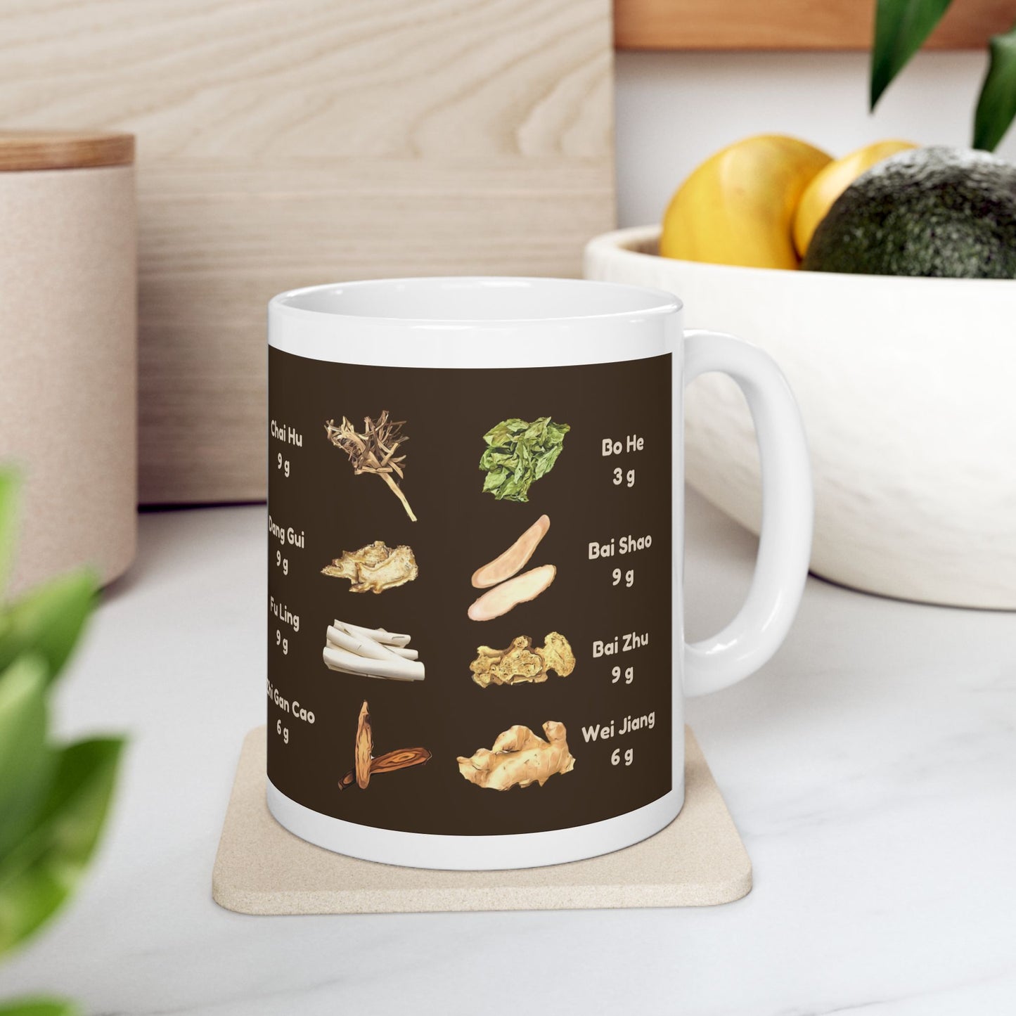 Xiao Yao San (brown)—TCM Herbal Mug