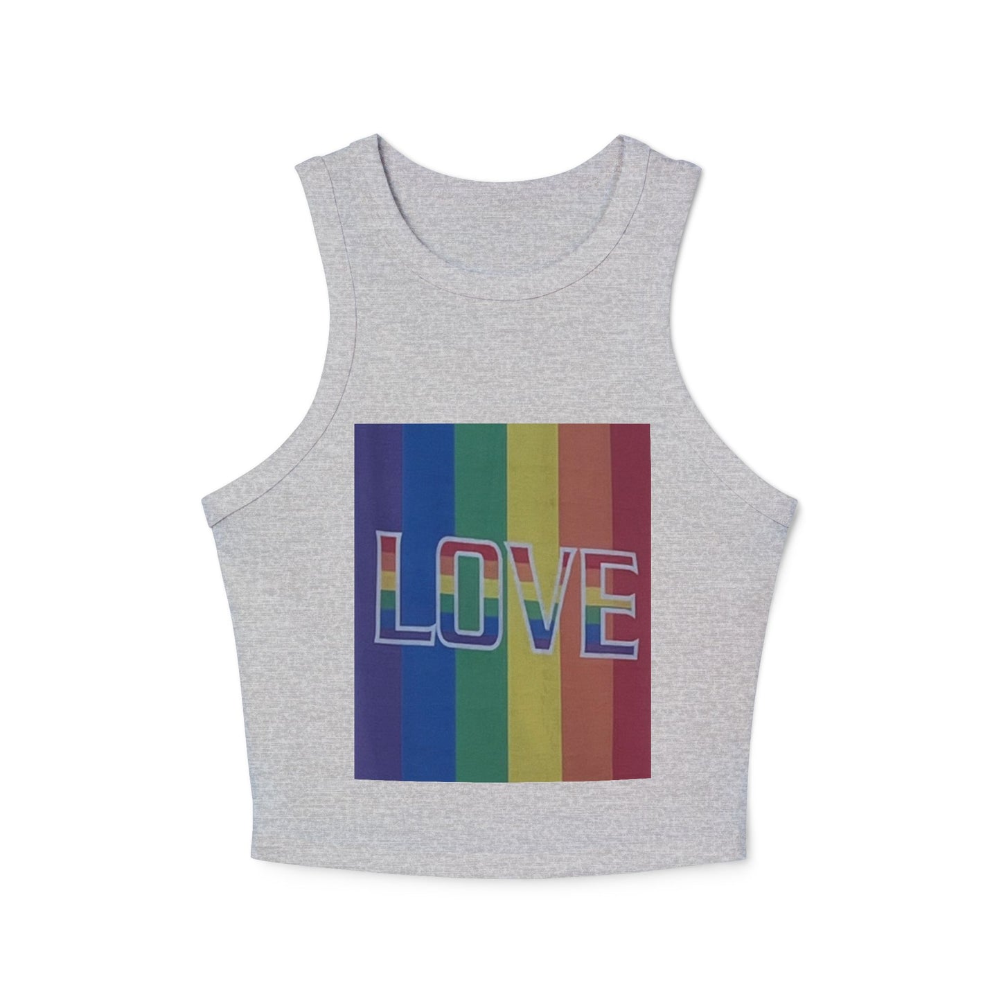 Love Rainbow Racer Tank Top