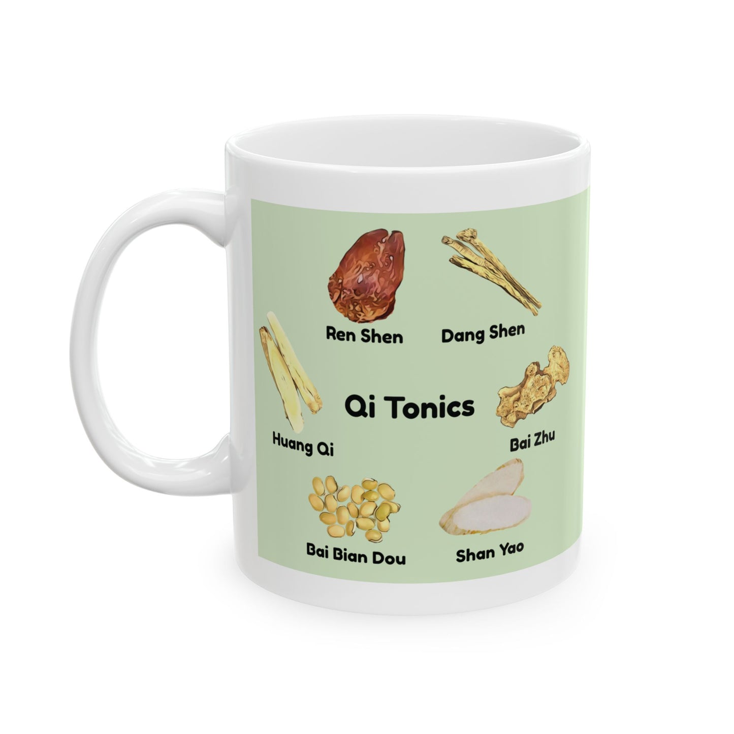 Qi Tonics (green circle)—TCM Herbal Mug