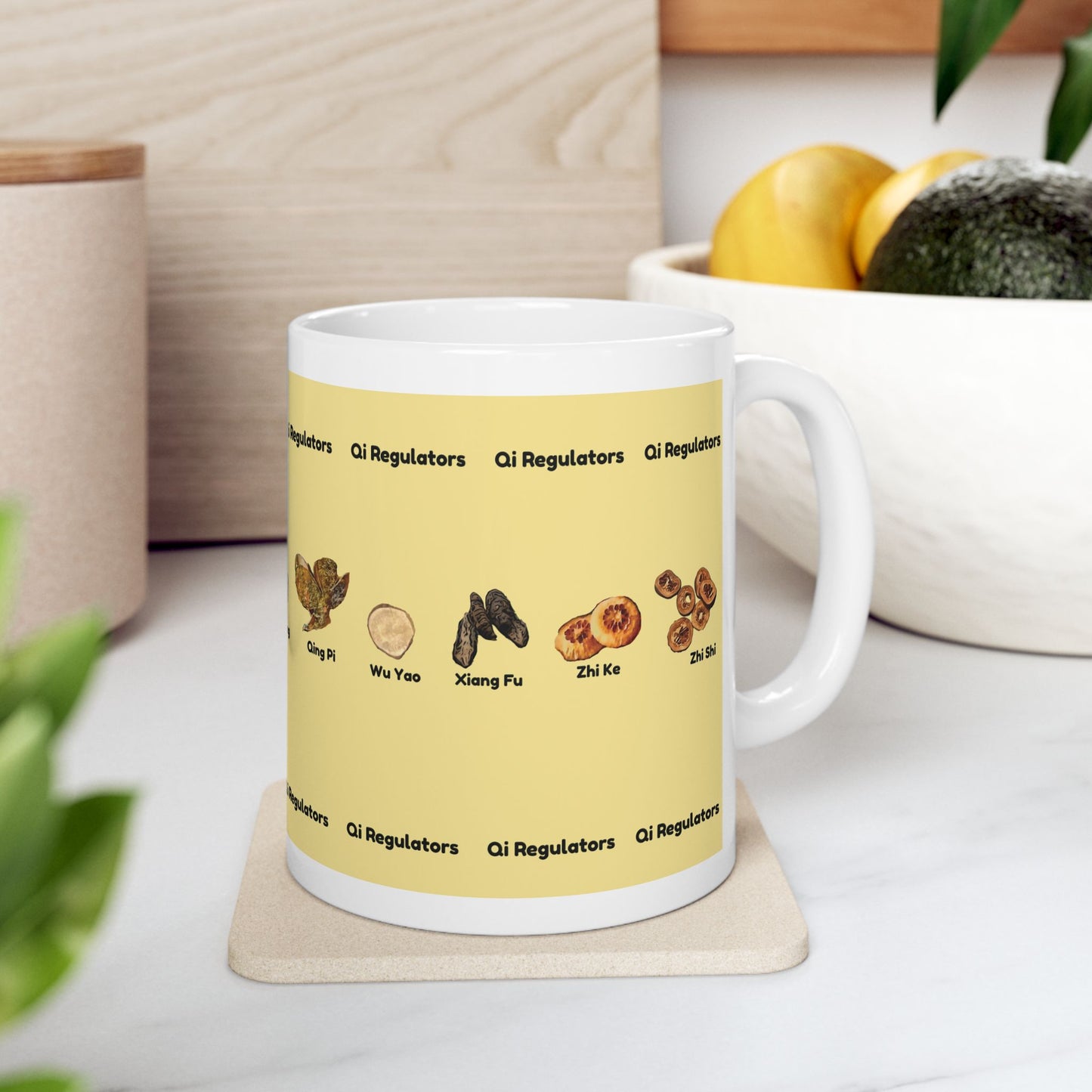 Qi Regulators (yellow)—TCM Herbal Mug