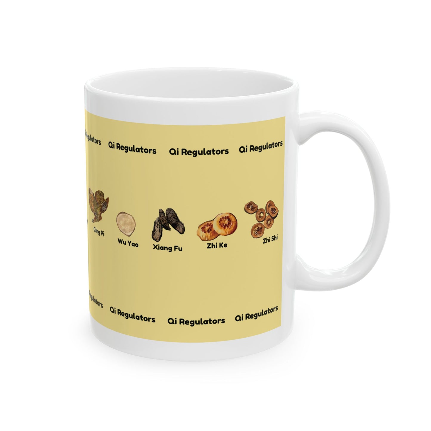 Qi Regulators (yellow)—TCM Herbal Mug